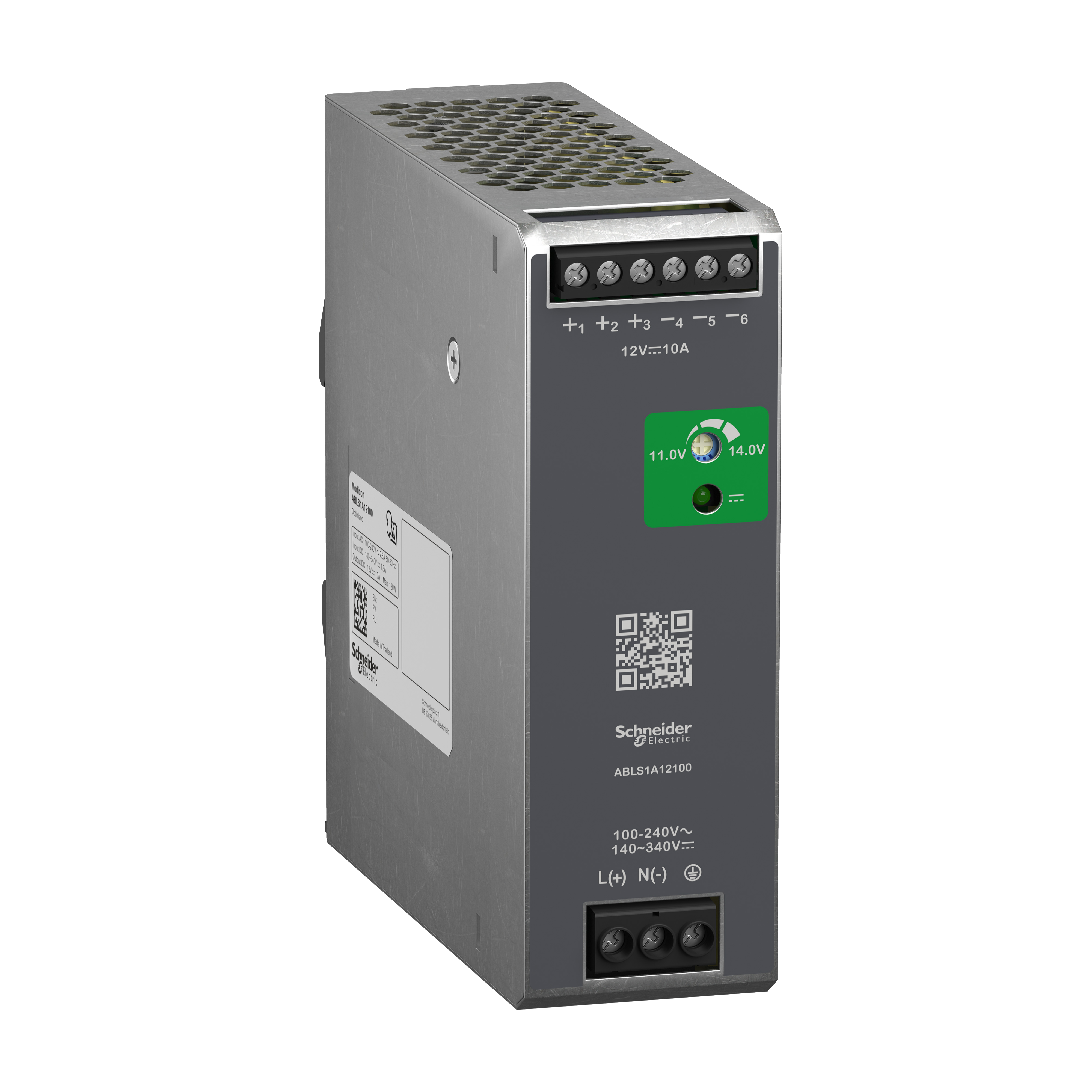 ABLS: monofazno napajanje - regulisani prekidacki DC izvor, 100...240VAC/12V DC: 120W, 10A, optimizovano kuciste