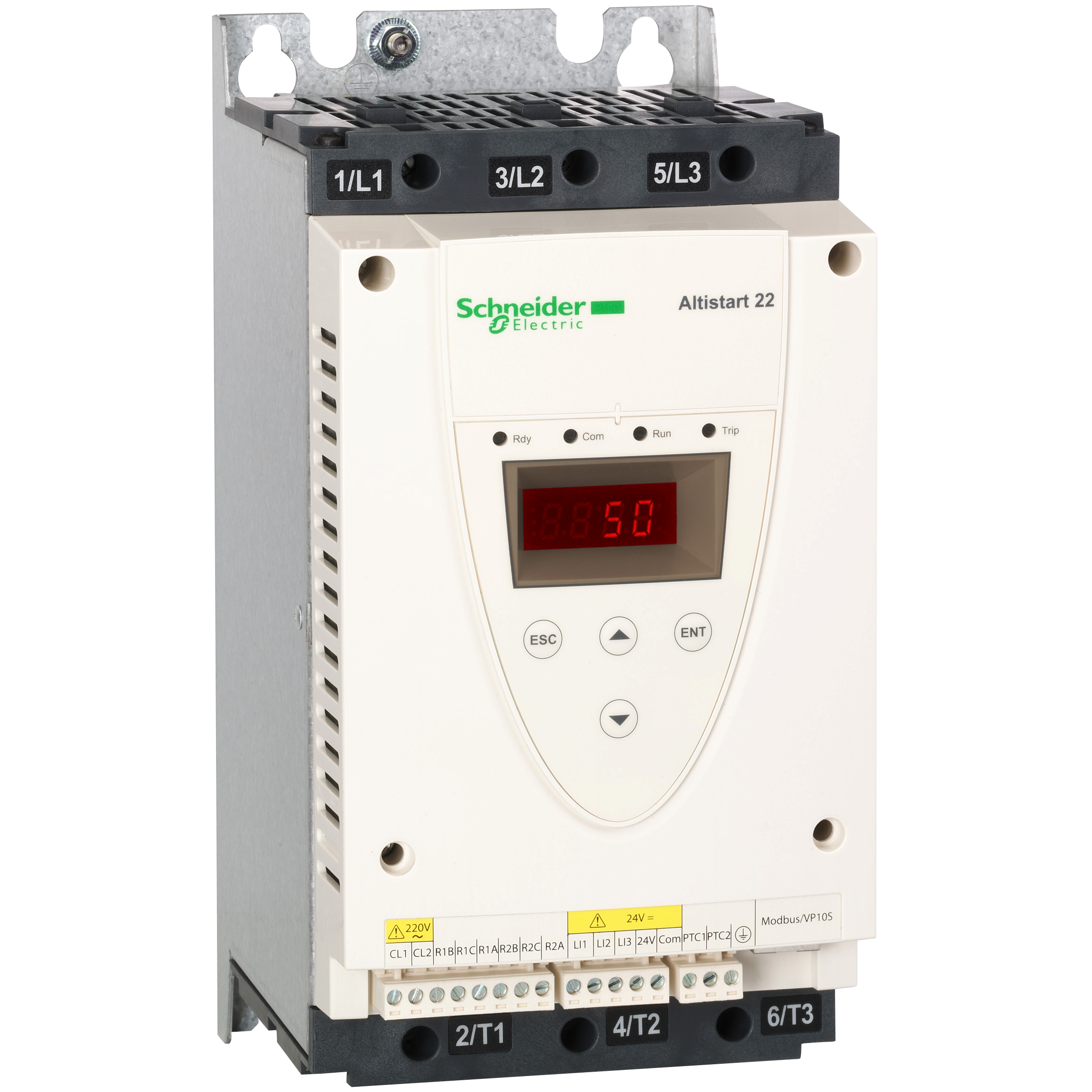 Soft start/soft stop, P=7.5kW, Uc=400V AC, In=17A
