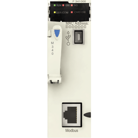 MODICON: Procesorski modul M340, max 512 diskretnih + 128 analognih I/O, Modbus