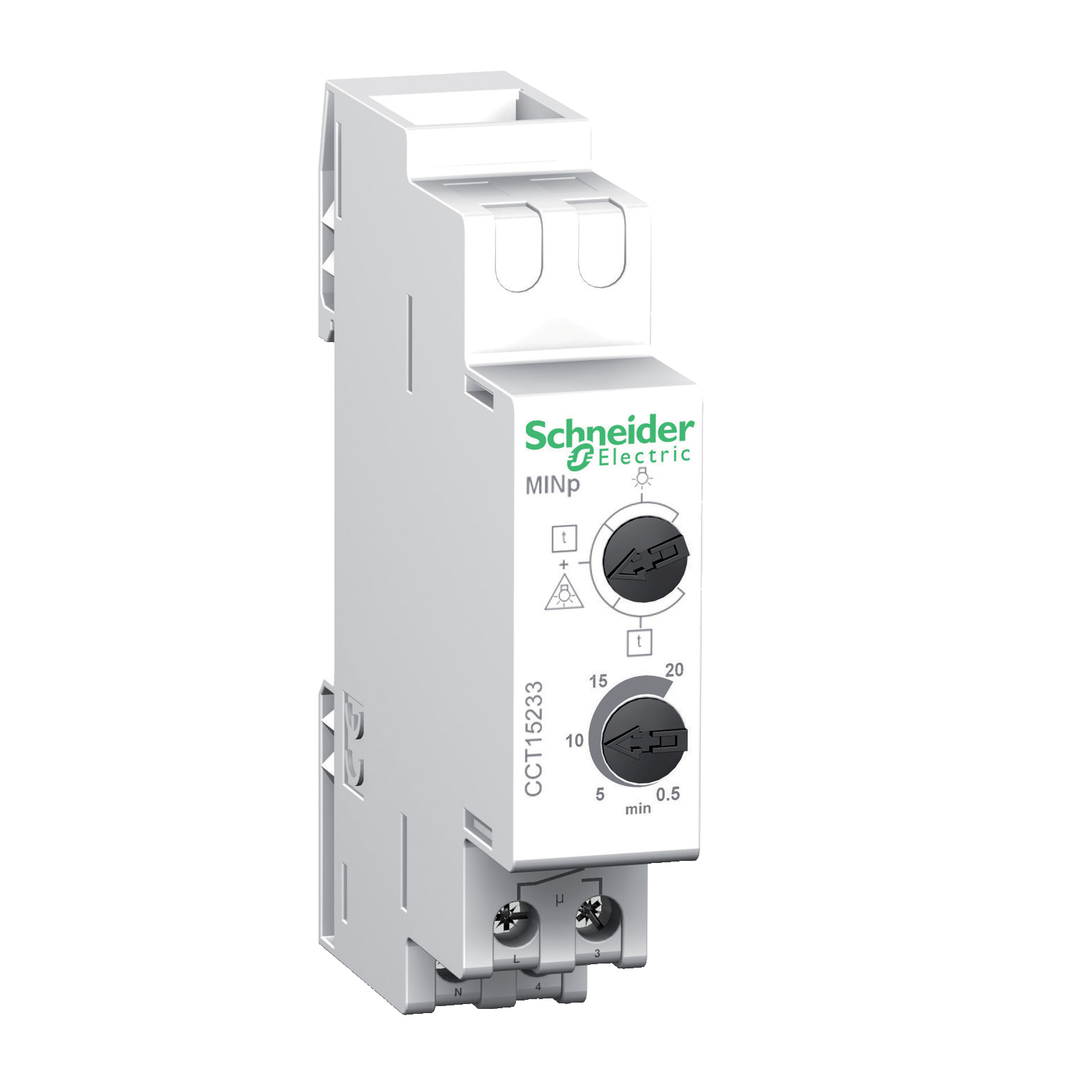 MINp: stepenisni automat, 230V, 50Hz, 16A, 3600W, 30s-60min