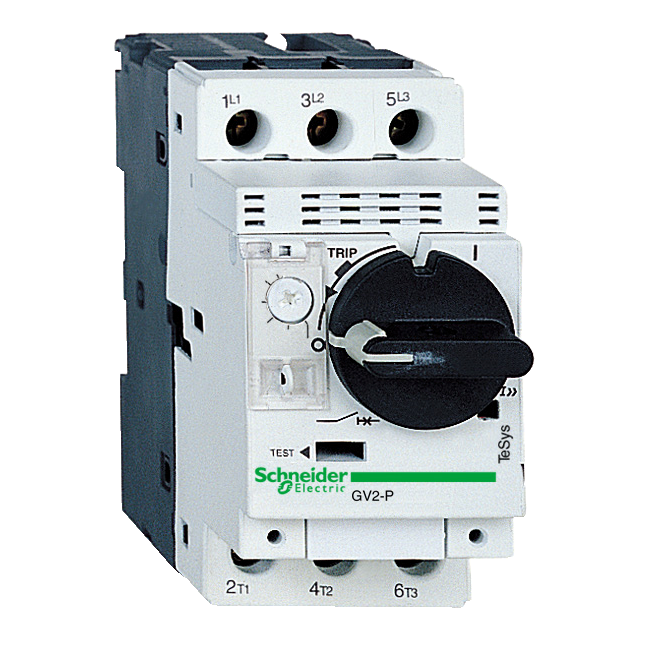 TeSys GV2P: Motorni zastitni prekidac, termo-magnetni, 3P na zavrtanj, obrtna rucica (P=15.0kW: Ir=24.0-32.0A: Im=416.0A: Icu=50kA: Ics=50%Icu)