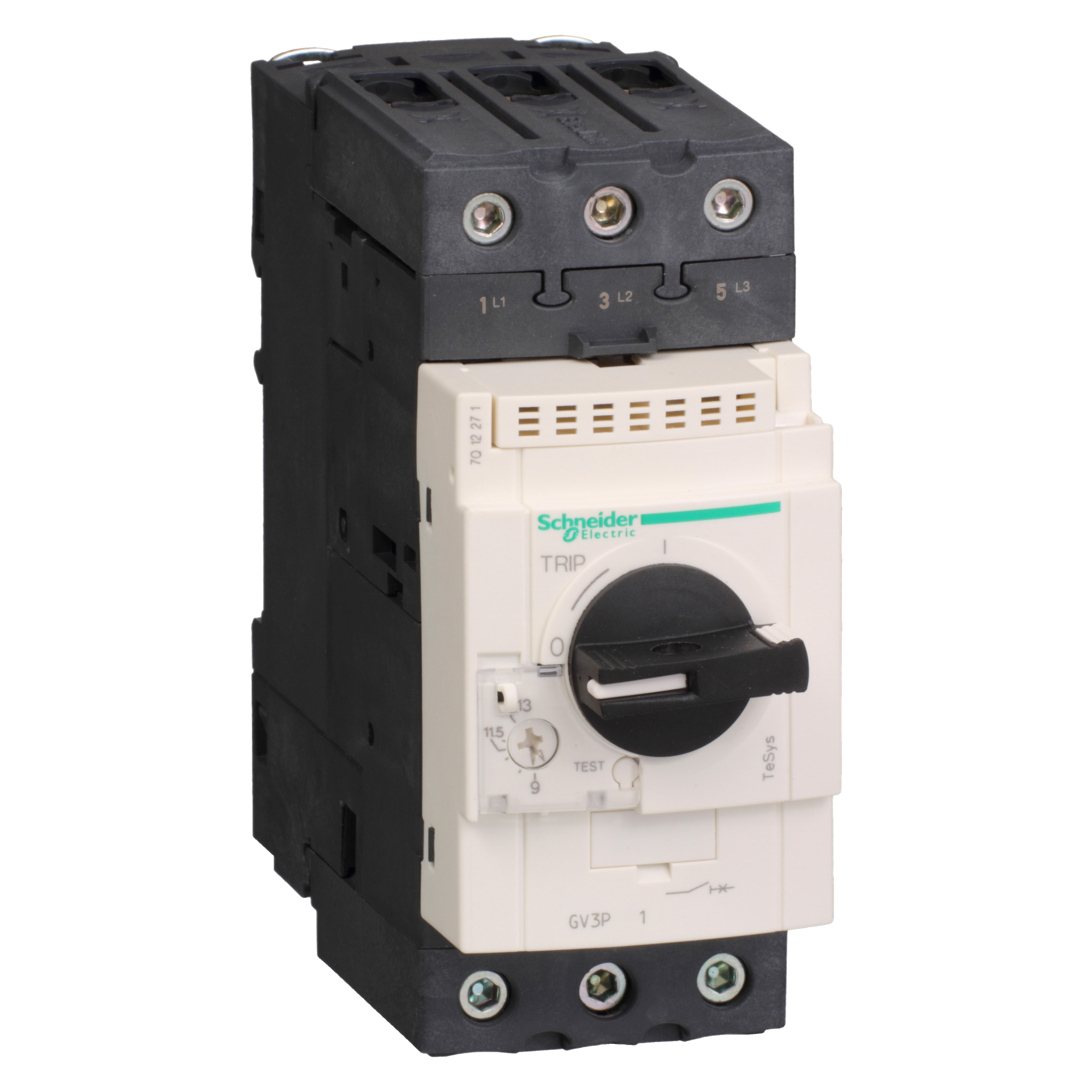 TeSys GV3P: Motorni zastitni prekidac, termo-magnetni, 3P, EverLink, sa obrtnom rucicom (P=15.0kW: Ir=23-32A: Im=448A: Icu=100kA: Ics=50%Icu)