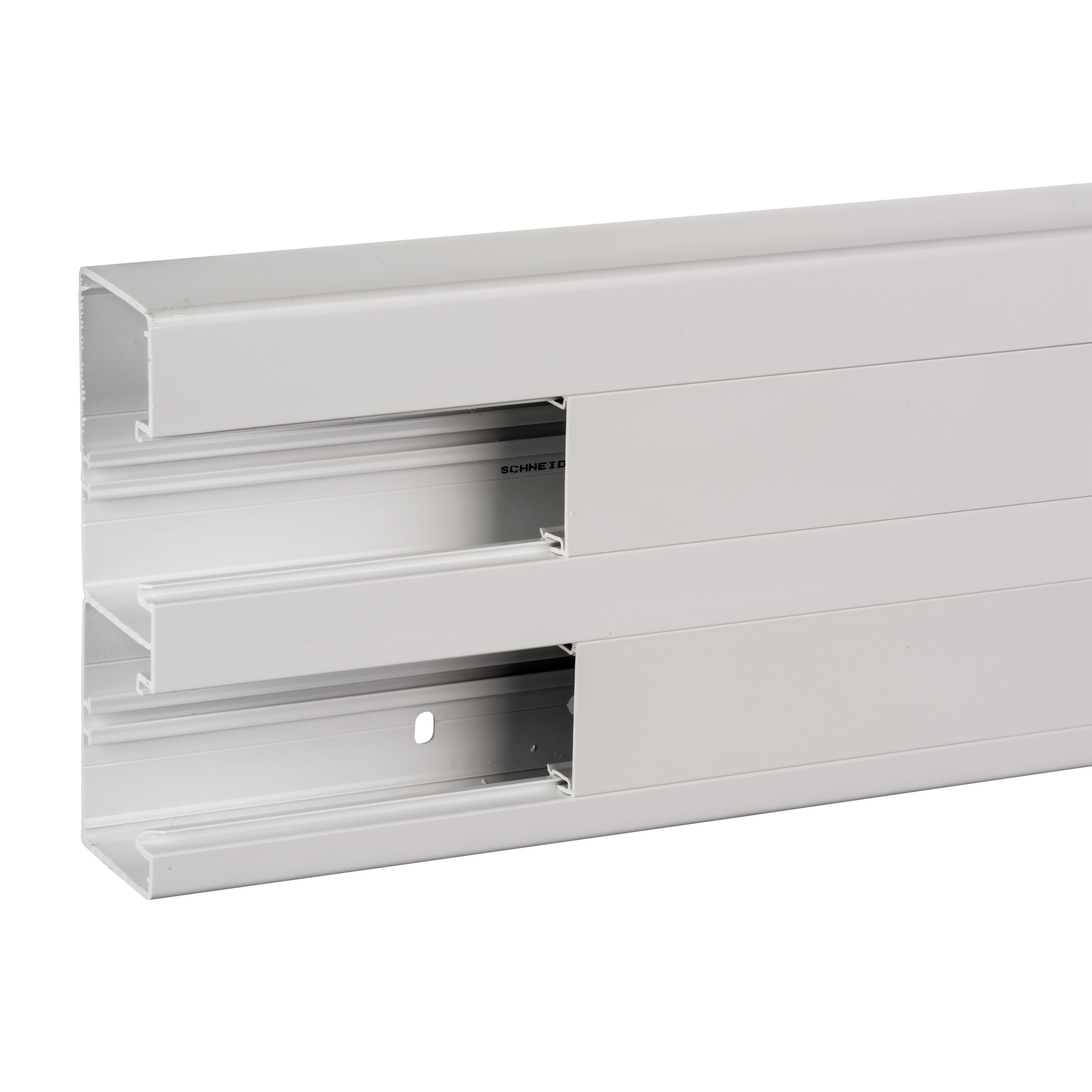 OPTILINE: parapetni razvod 165x55, dvodelni sa poklopcem, polarno beli