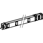 Canalis KS: kanalni razvod 1000A, kruti, 3L+N+PE, 6 otcepa, L=2000mm