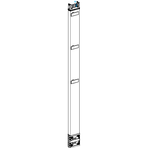 Canalis KS: vertikalni kanalni razvod 400A, kruti, 3L+N+PE, ravan element sa 3 otcepa, L=2000mm