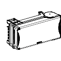 Canalis KS/KT: Odcepna kutija 100A - sa postoljem NVO vel. 00, 3P+N+PE, IP55