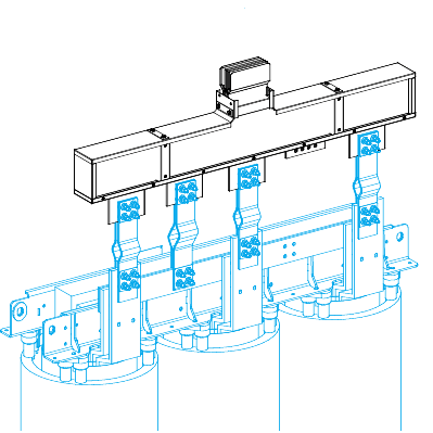 Canalis KTA: napojna jedinica za suvi transformator, 3L+N+PE, 1600A, N4