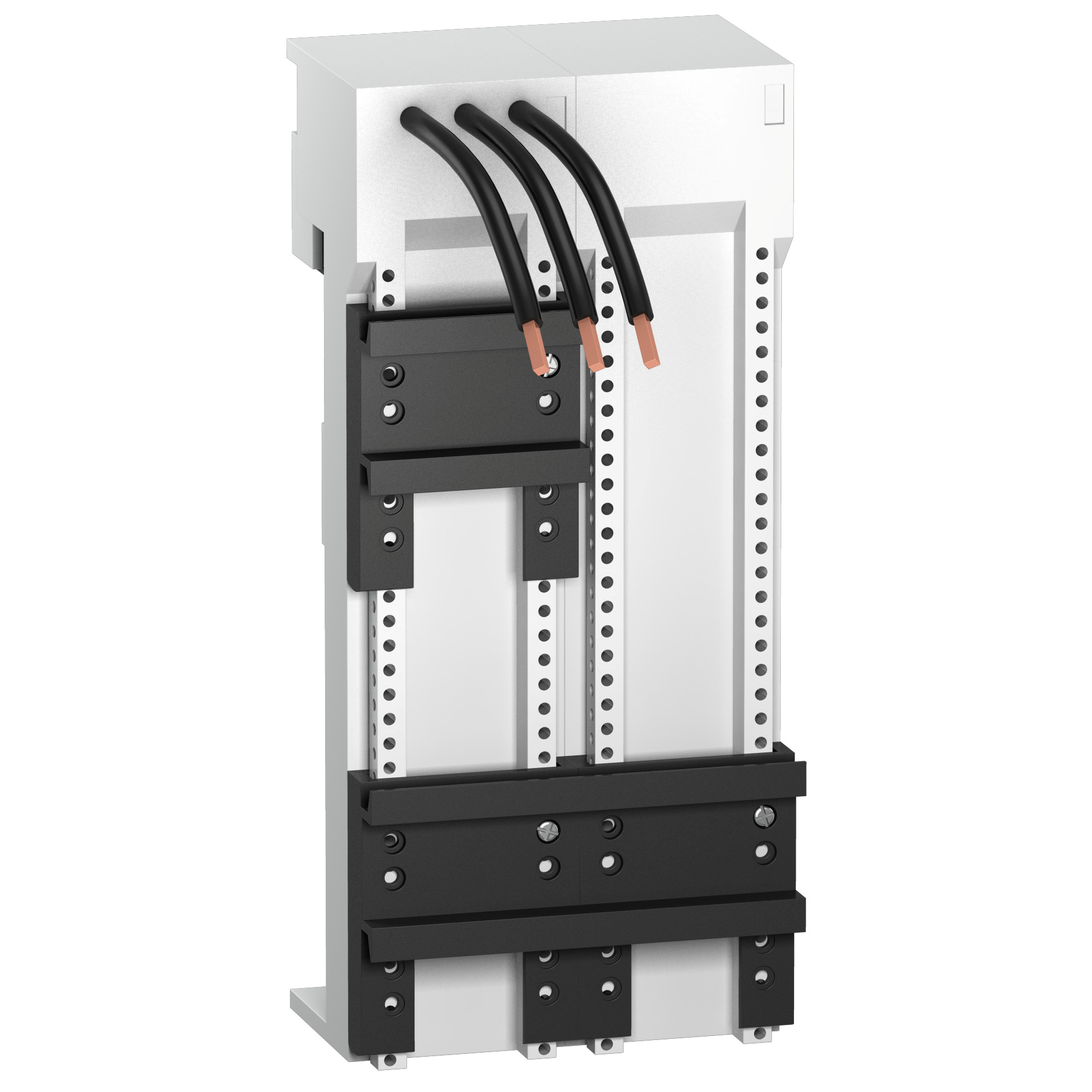 Dvostruki adapter za montazu GV2 motornog prekidaca i LC1D kontaktora na sabirniski sistem 60mm, 32A, 90x200mm