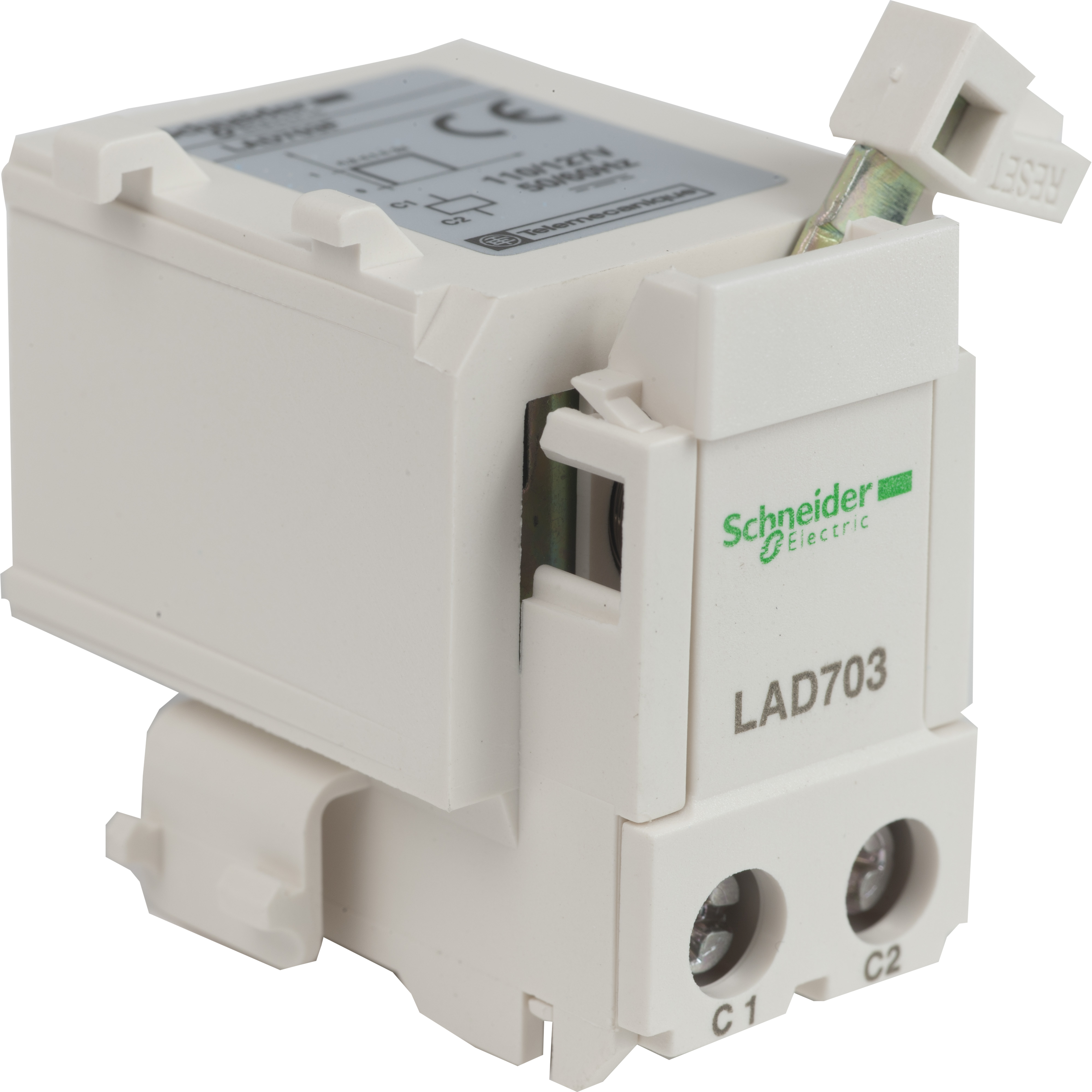 TeSys LRD: daljinski stop ili elektricni reset, za bimetalna relea LRD01...35 i LR3D01...35 i LRD313...365, 110V AC