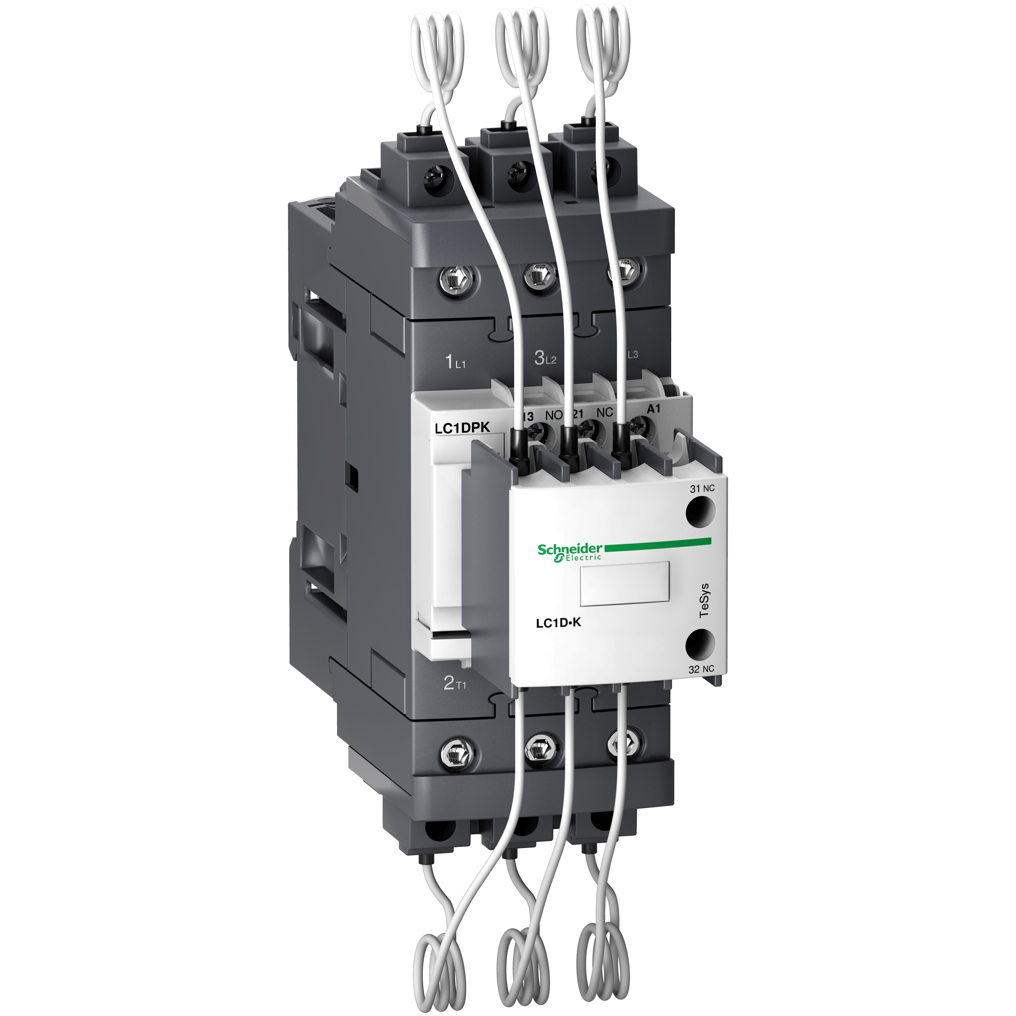 TeSys D: kontaktor, 3P, za uklj. kond. baterije 33.3kVAr/400V, kalem 230V AC, 1NO+2NC