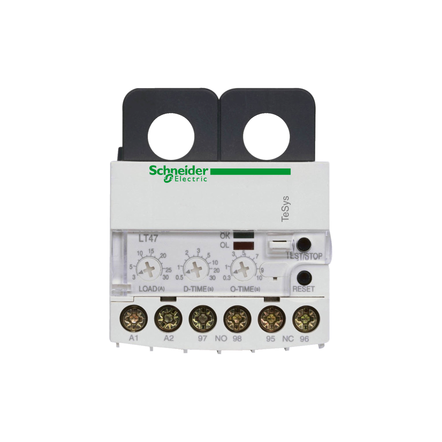TeSys: elektronsko prekostrujno rele, reset rucni/elektricni, (5...60)A, 1NO+1NC, 24V AC/DC