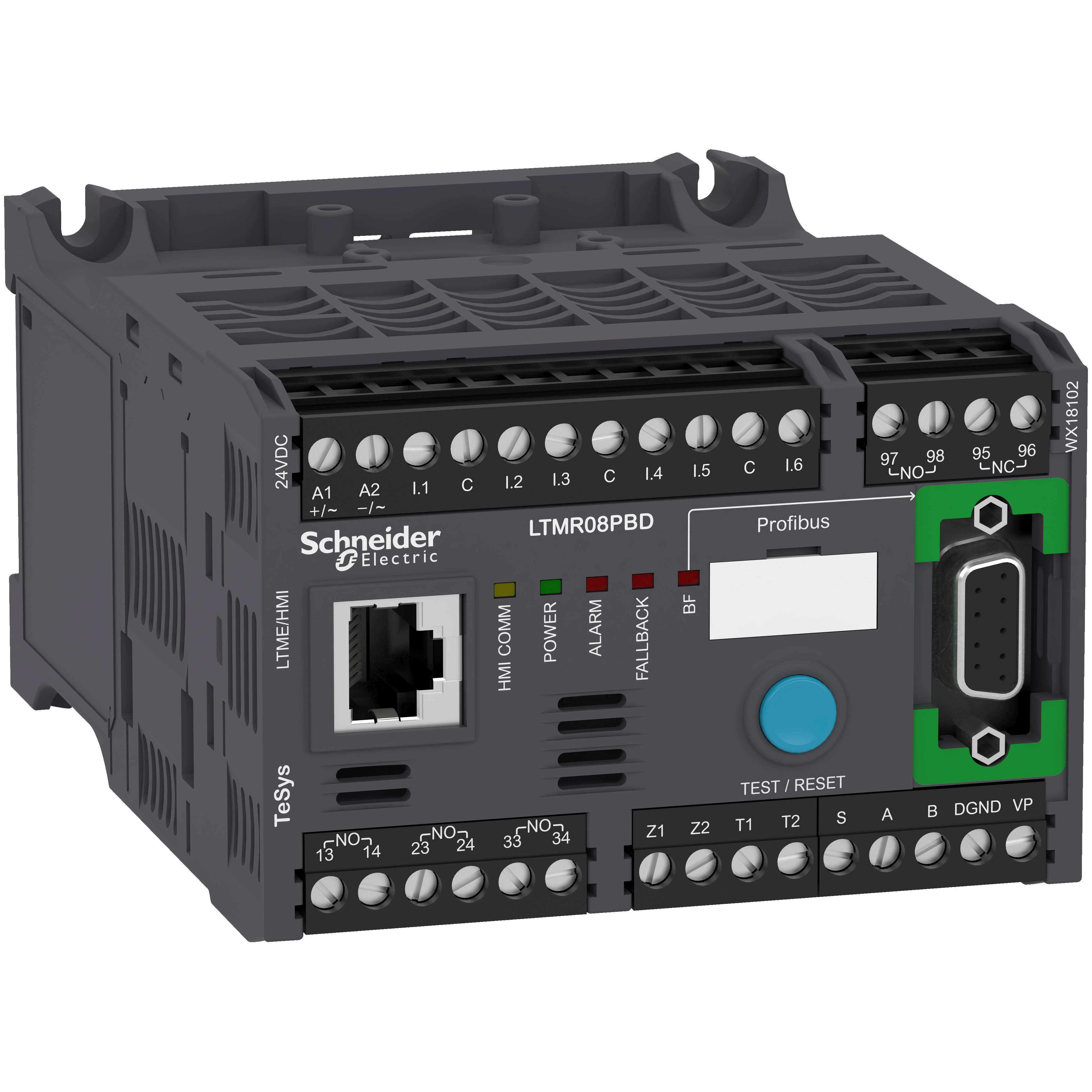 TeSys LTM: kontroler za Profibus DP, (0,4...8)A, 24V DC