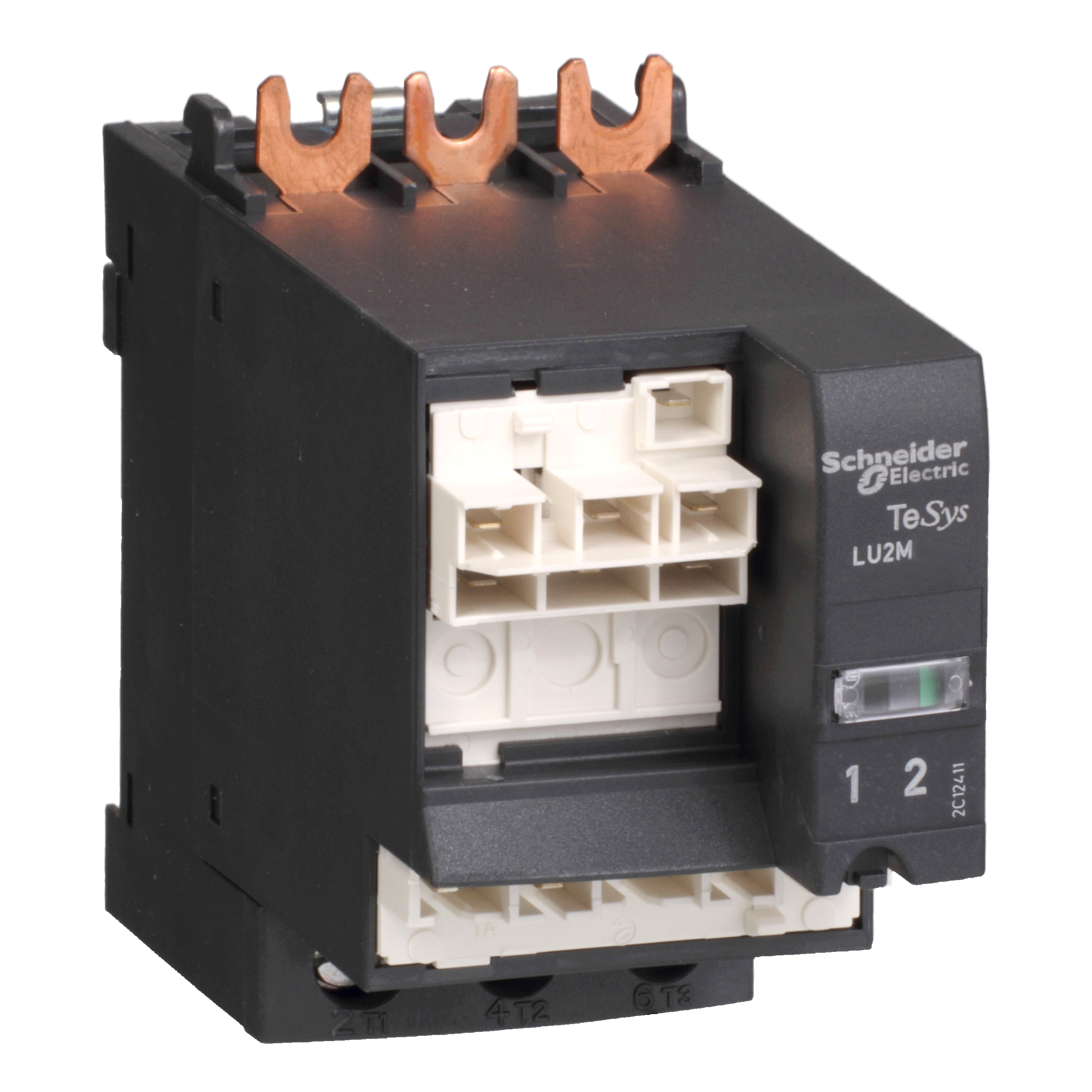 TeSys U: blok za promenu smera, montaža direktno ispod tela upuštača, energetski konektori na zavrtanj, 32A/400V AC, 24V DC