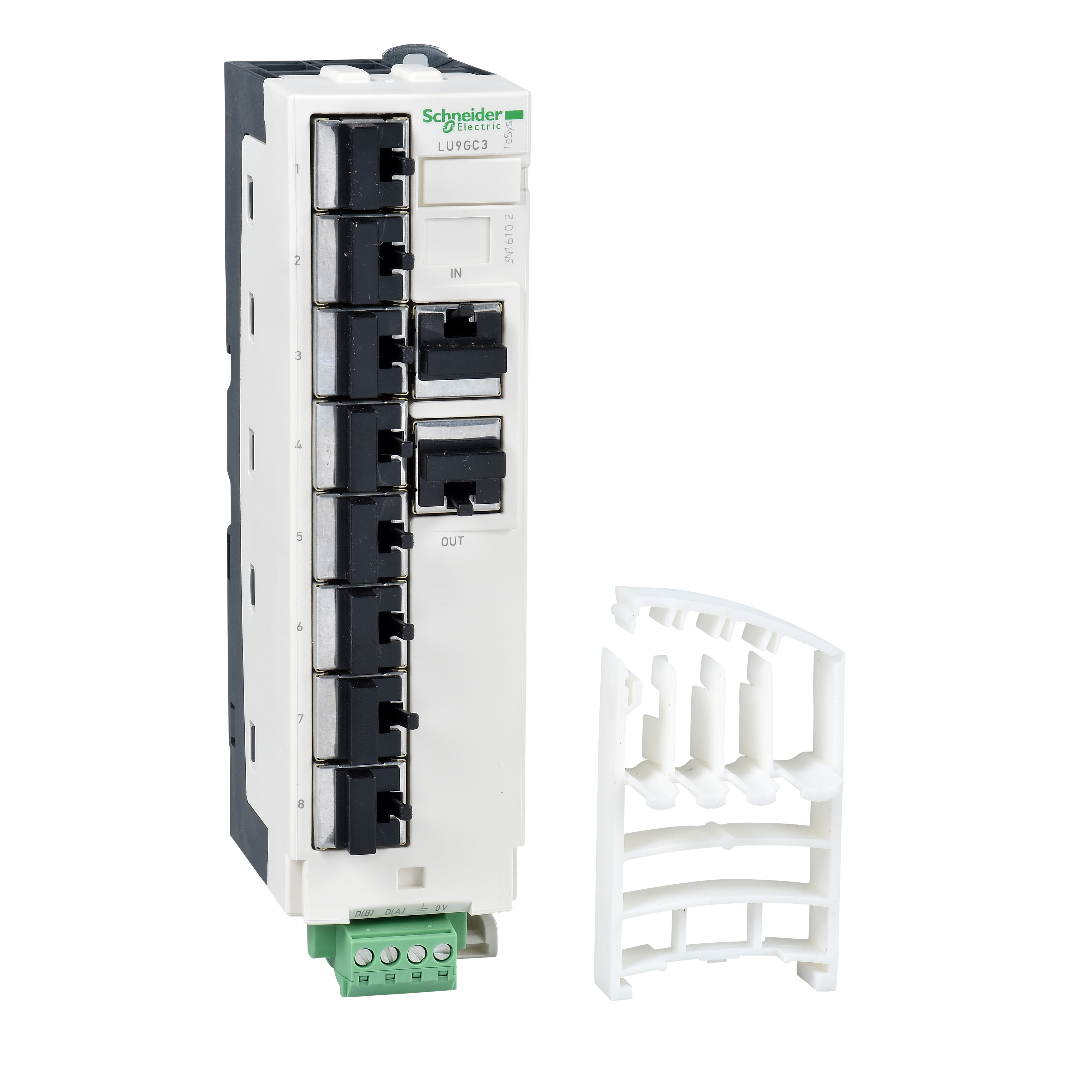 TeSys: modbus razdelni blok, 10 RJ45 i 1 priključni vijčani blok