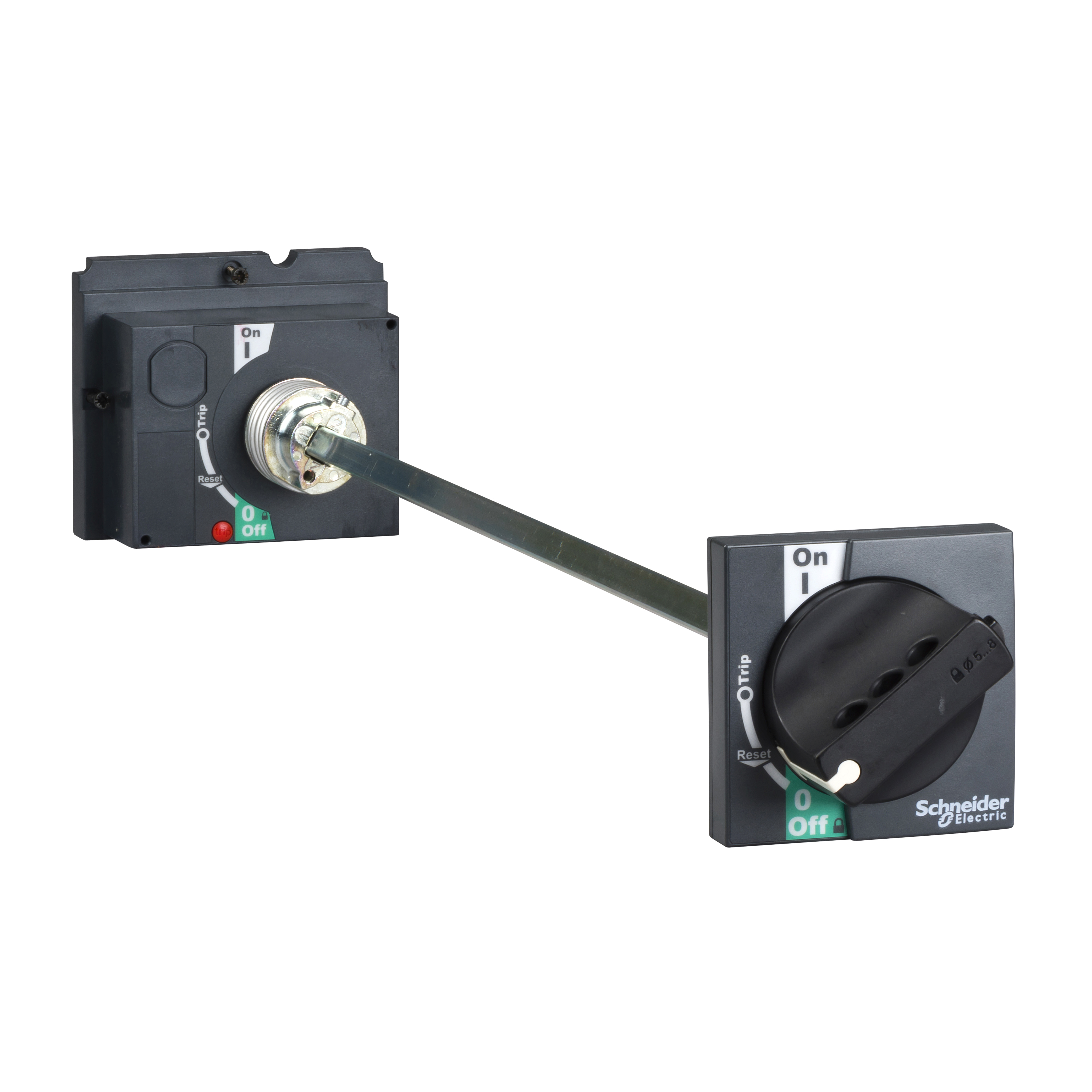 Produzena zakretna rucica za Compact NSX/CVS100/160/250, crna, IP56