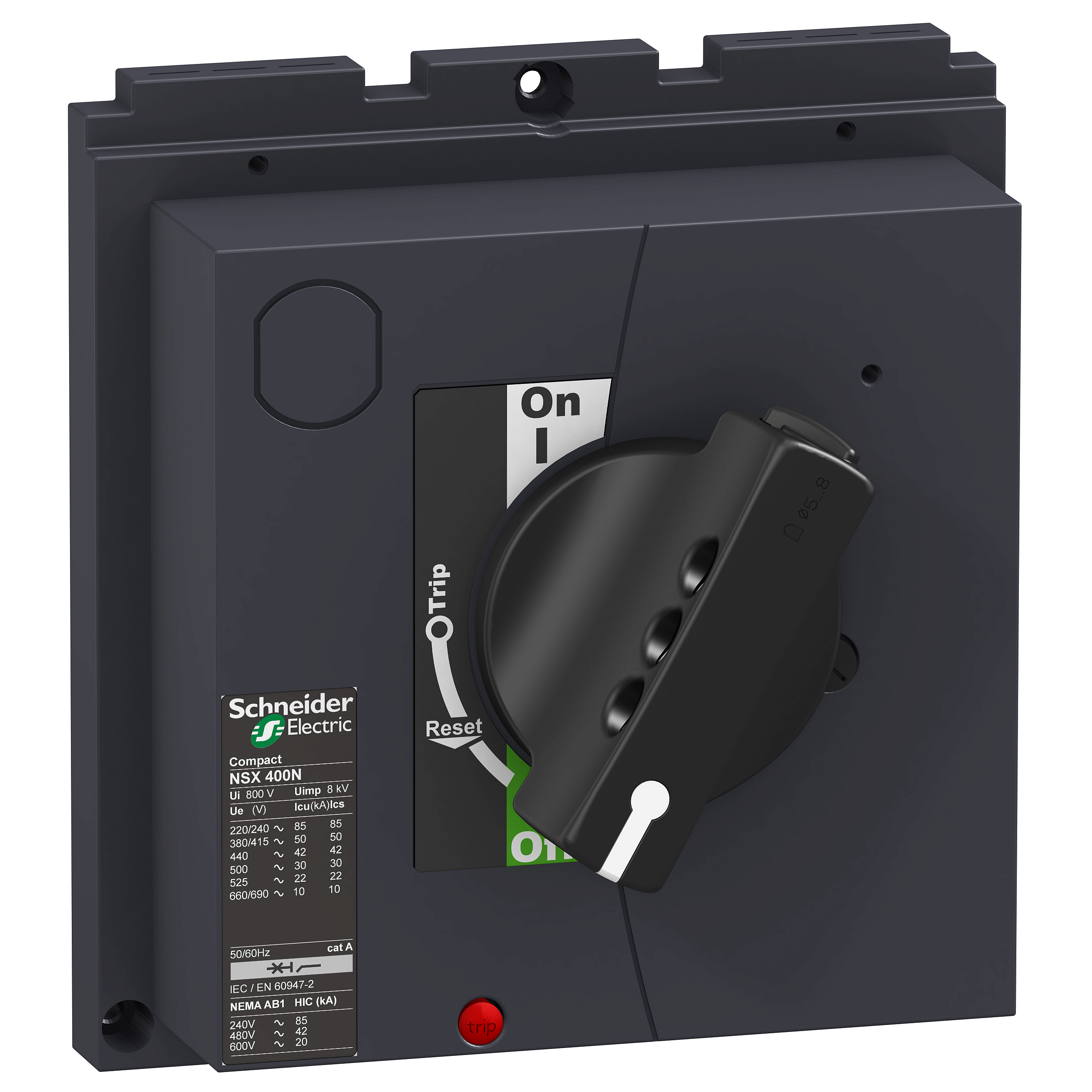 Direktna zakretna rucica za Compact NSX/CVS400/630, crna