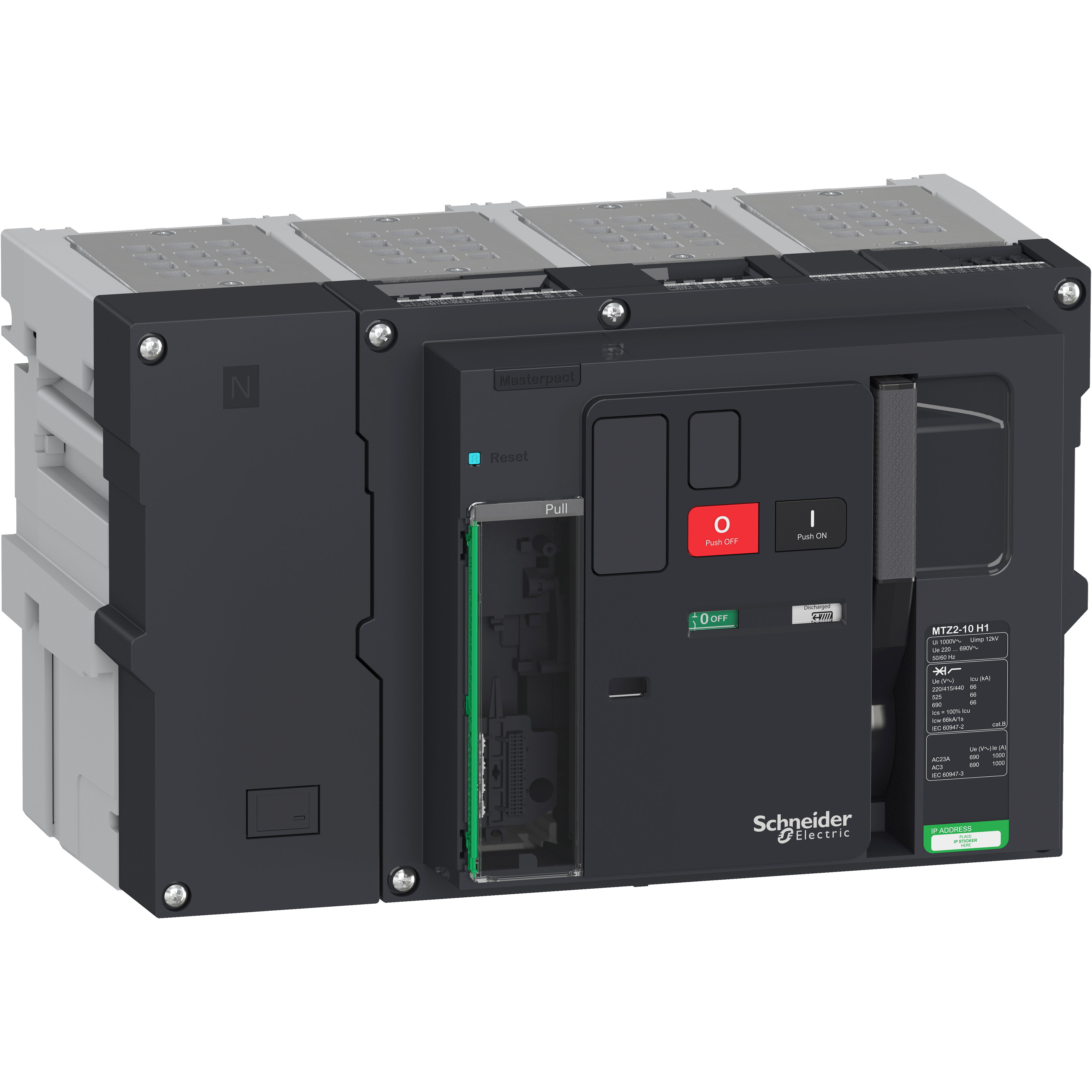 Prekidac MTZ2 10 H1 4P izvlacivi