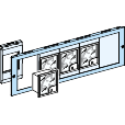 Prisma SeT P/G: maska za instrumente, 5 otvora 72x72mm ili 4 otvora 96x96mm, plasticna,