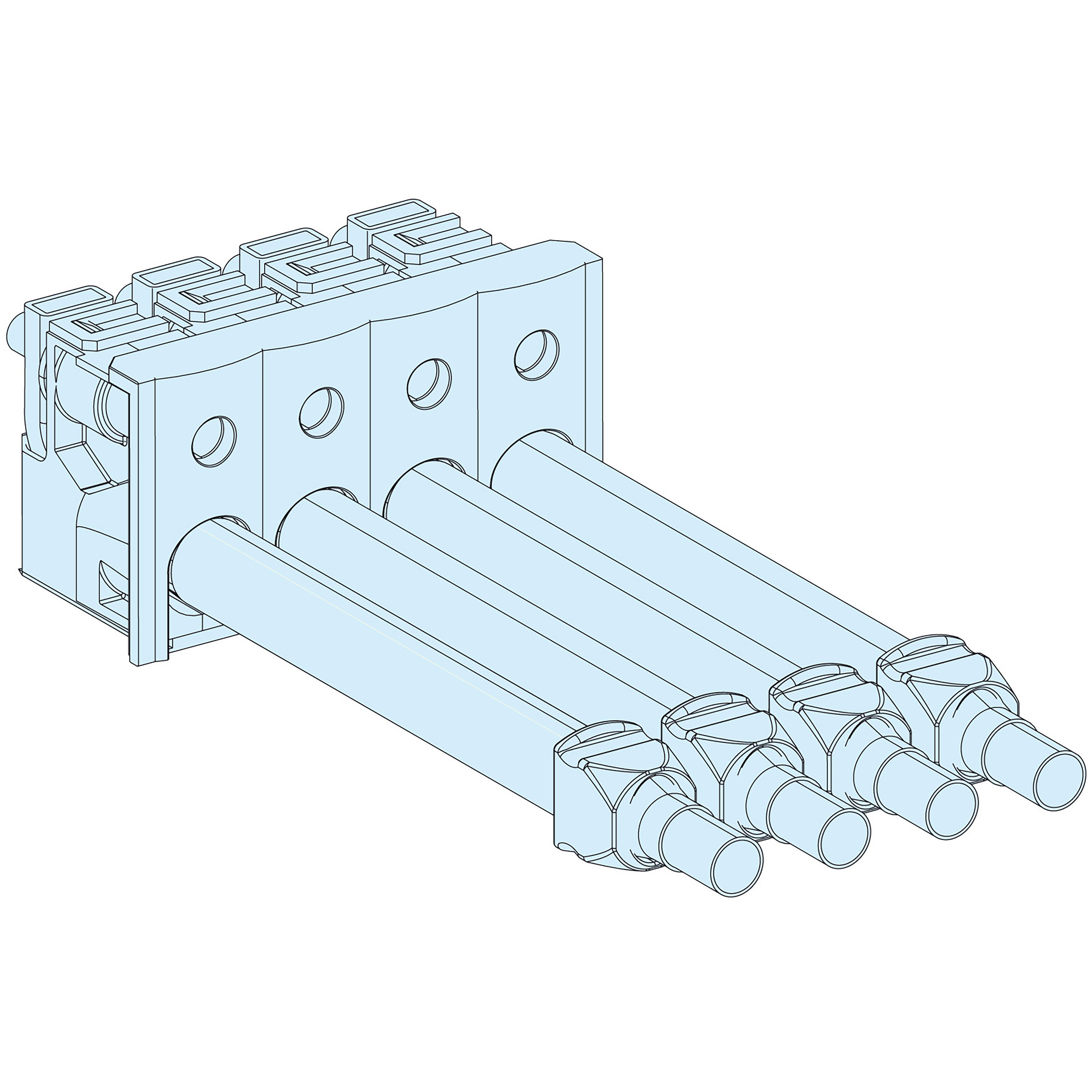 Linergy BW: konekcije na Powerclip-sinski razvod za NG160/125, INS160 i C120, W=165mm