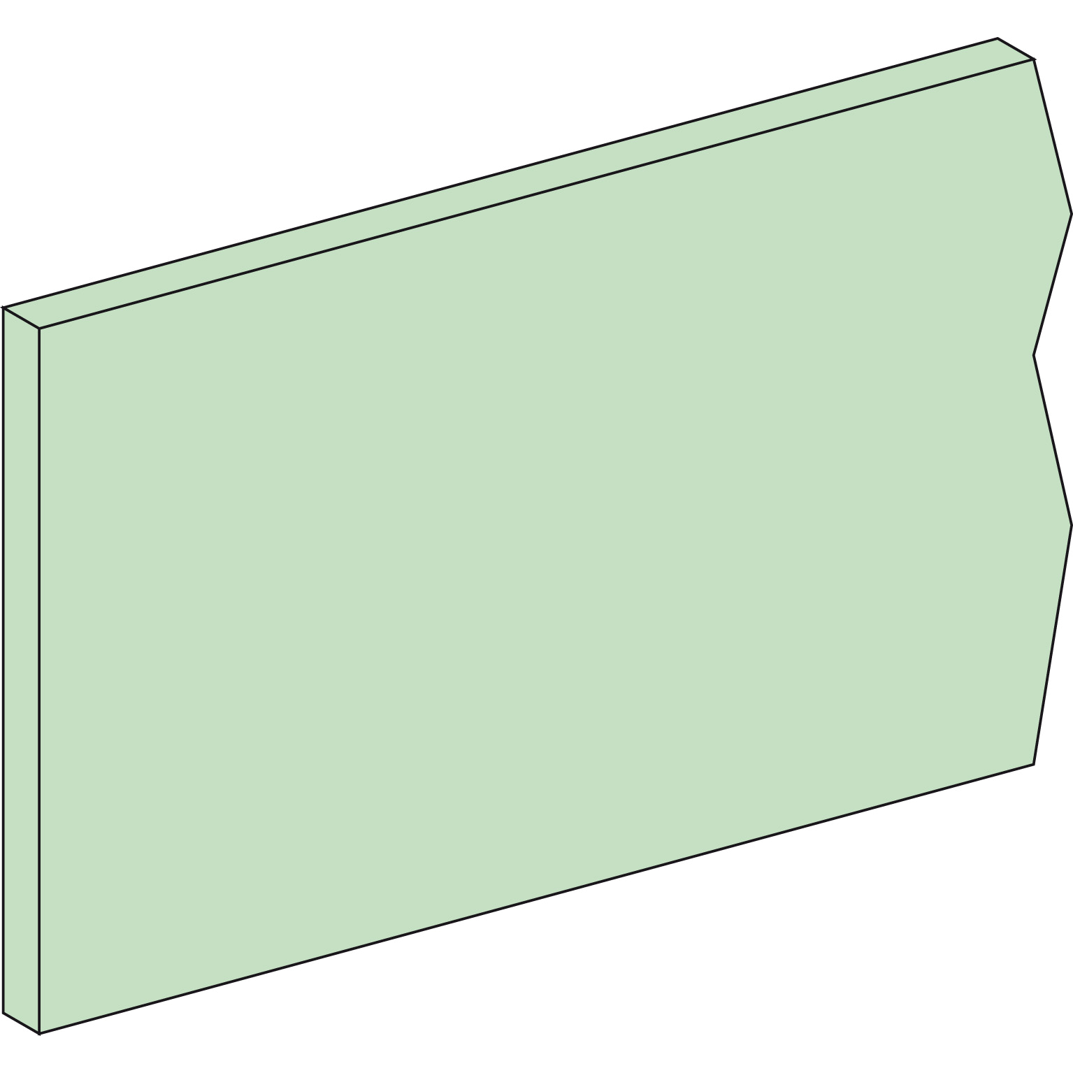 Linergy BS: bakarna sina 120x10mm L=2000mm, neperforirana
