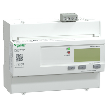 iEM3424: digitalno brojilo (kWh), modularno, direktno, 125A, Cl 1, MID, Modbus