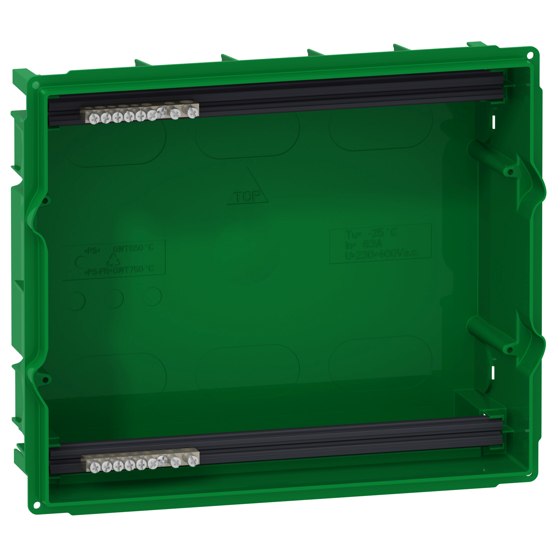 Mini Pragma: dozna za ugradni ormaric 1x12 polova, sa blok klemama