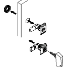 Complete metal lock key 405