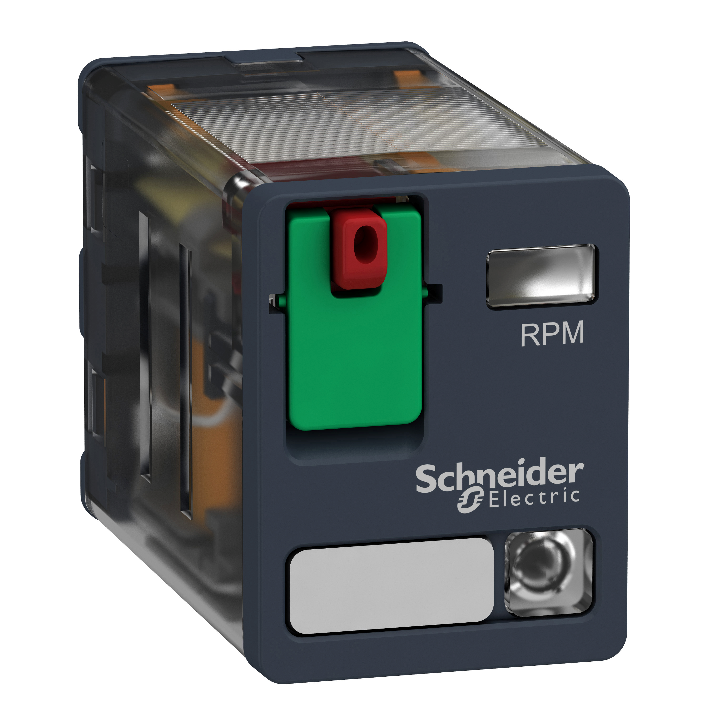 Power rele "plug-in", 2 C/O, 15A, LED indikator, kalem 24V AC