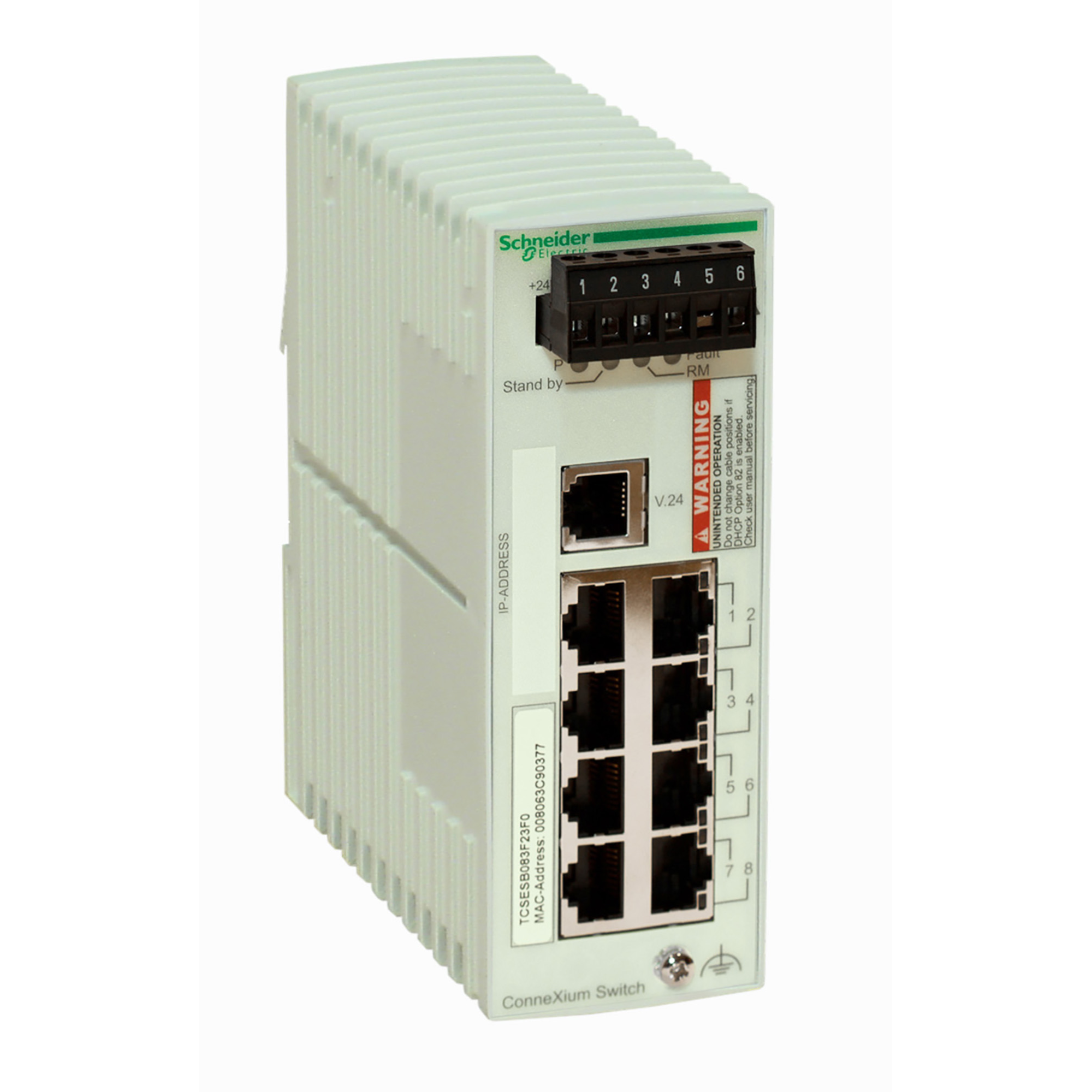 ConneXium: upravljivi switch, Ethernet TCP/IP, 8 portova 