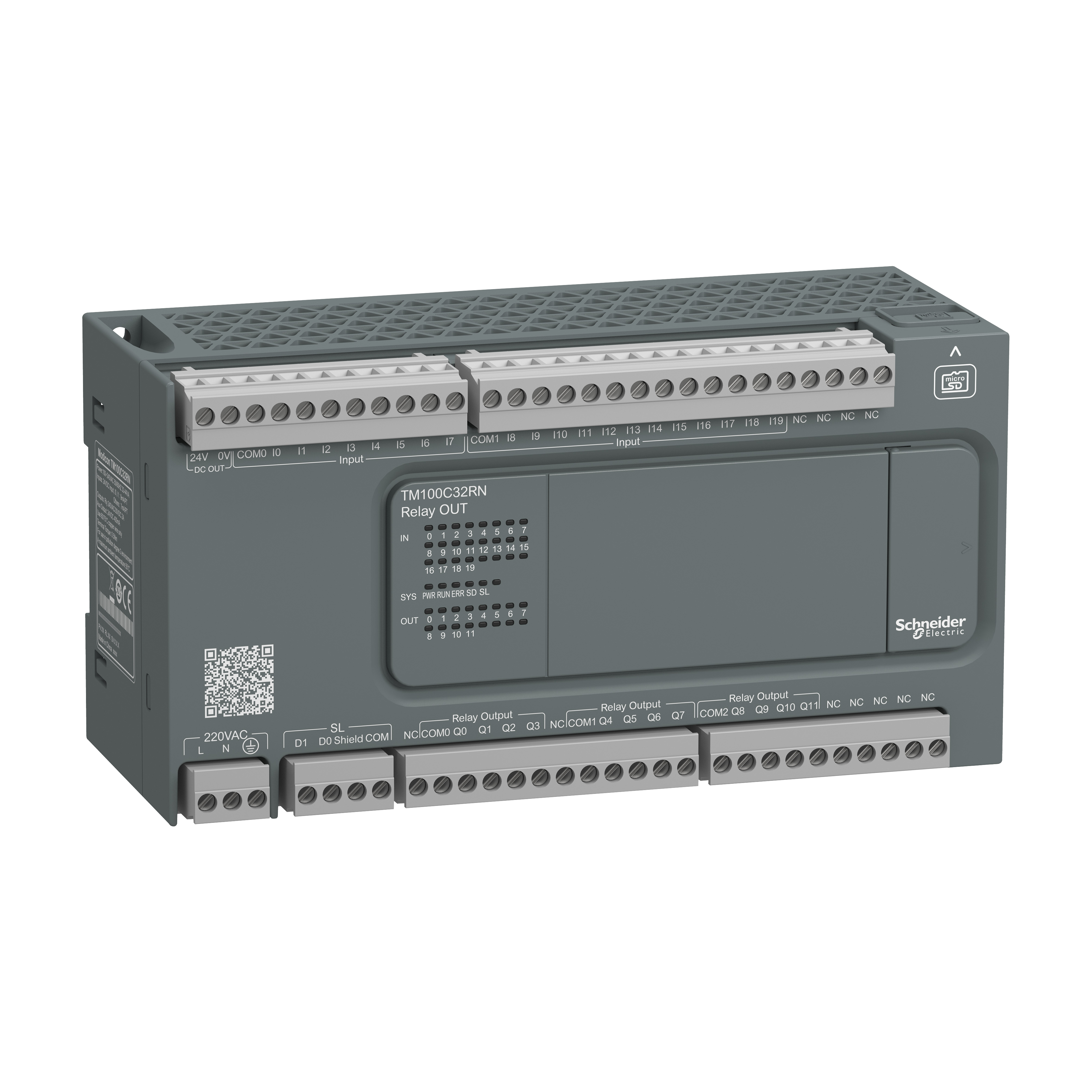 CONTR. M100-N 32I/O 220VAC,RELAY OUTPUTS