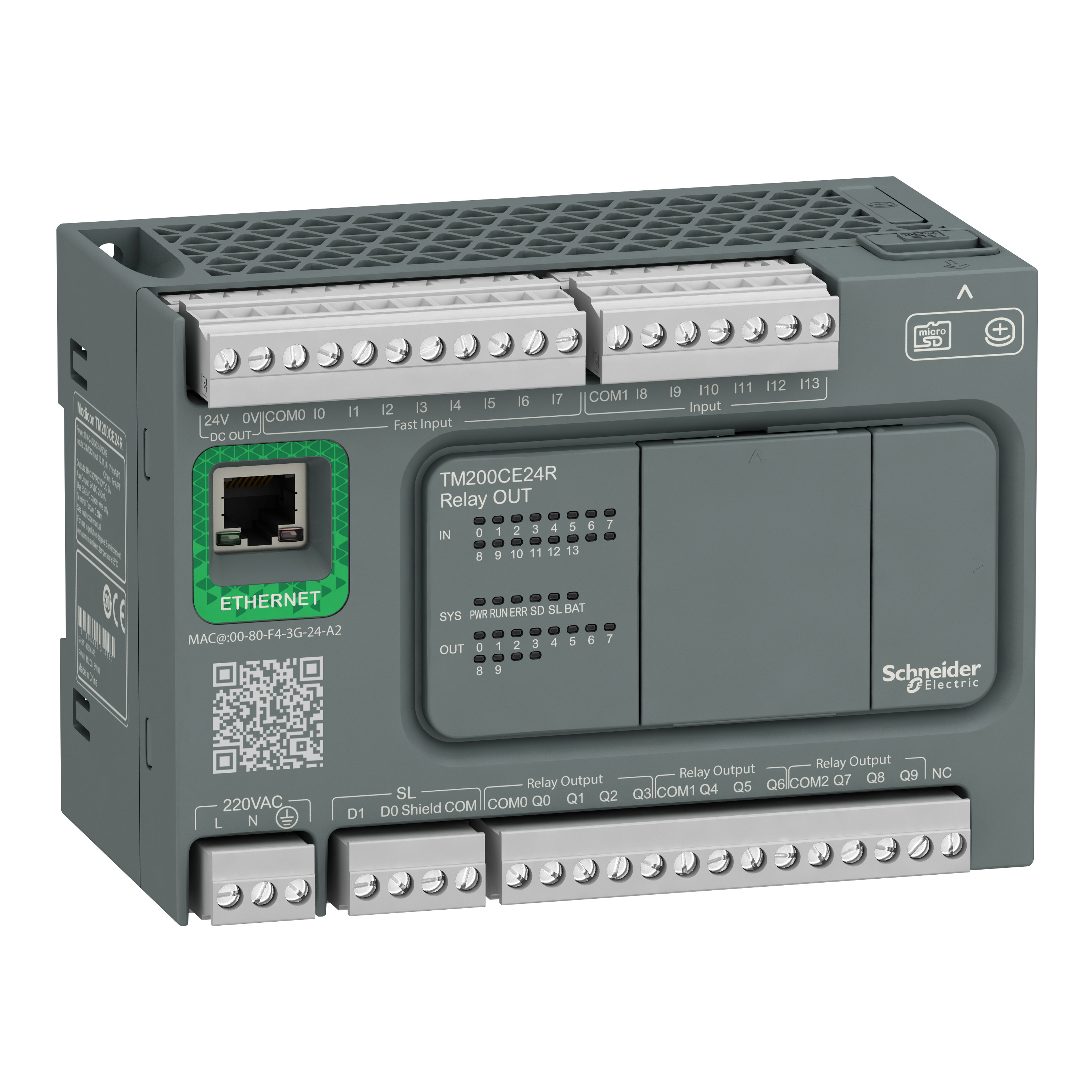 Easy Modicon: logički kontroler M200, 24 IO, Ethernet