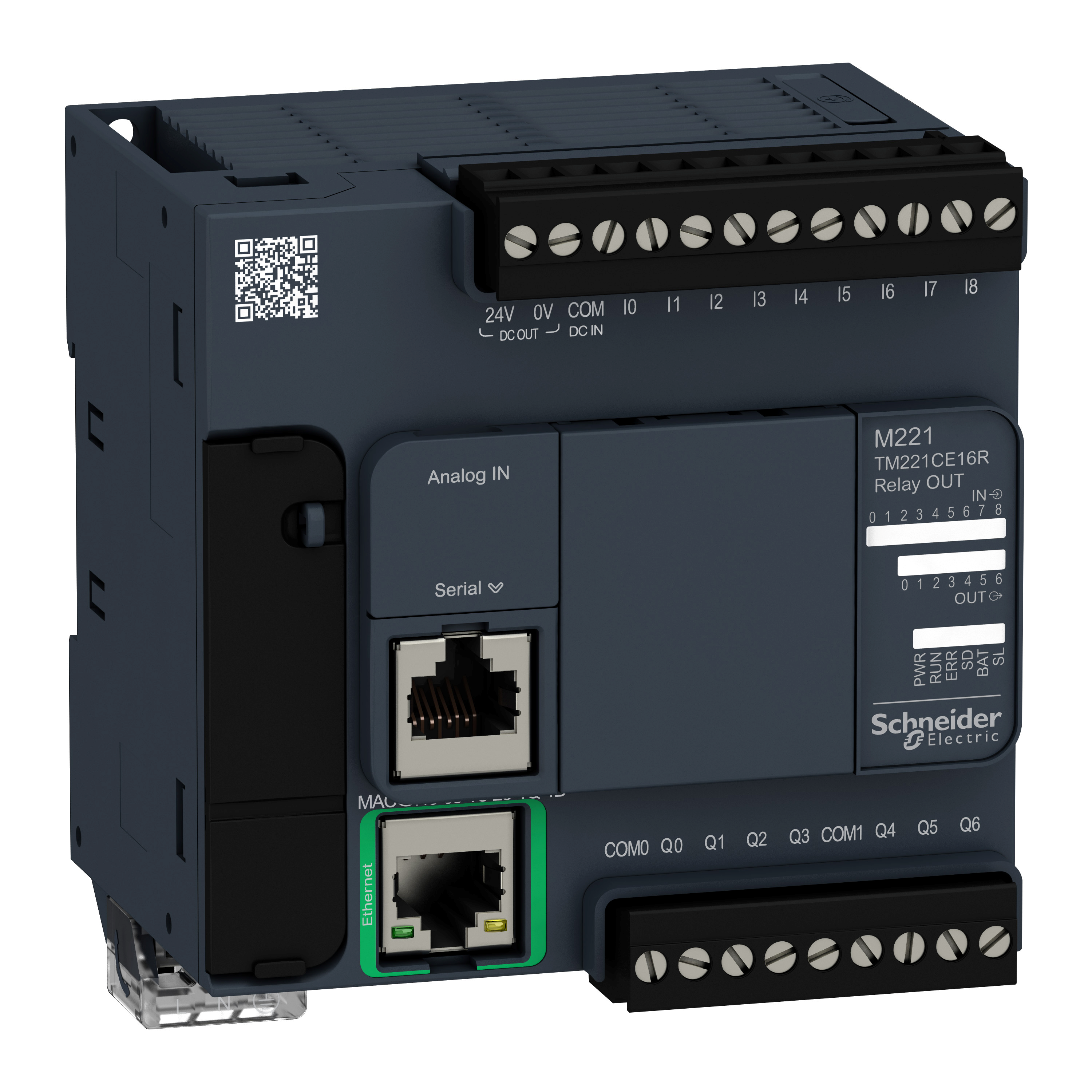 Modicon M221: logički kontroler, 100...240 V AC, 16 digitalnih I/O 