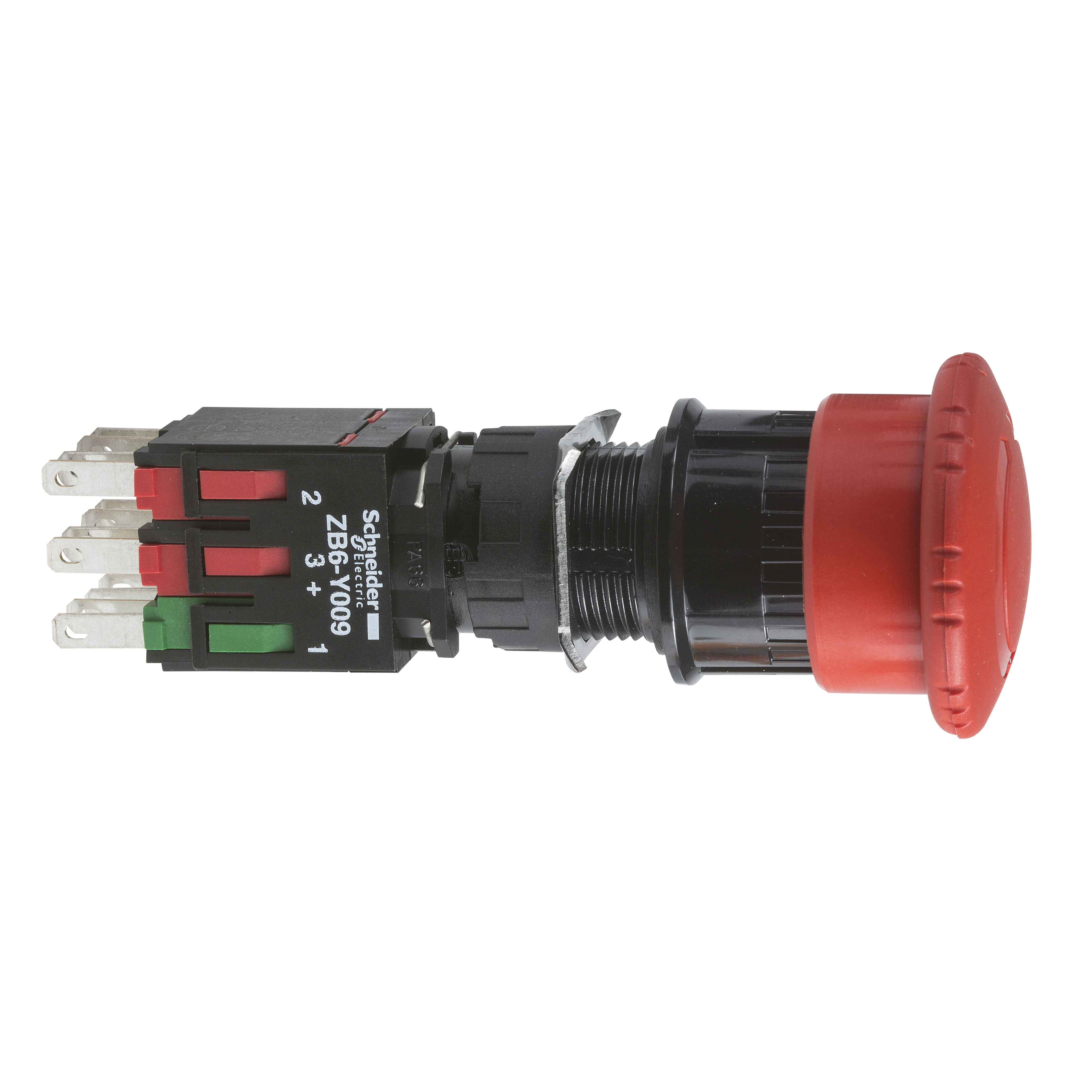 Harmony 6: Stop taster, fi 16, zakretni, pecurka fi 30, 1NO+2NC, crveni, IP65