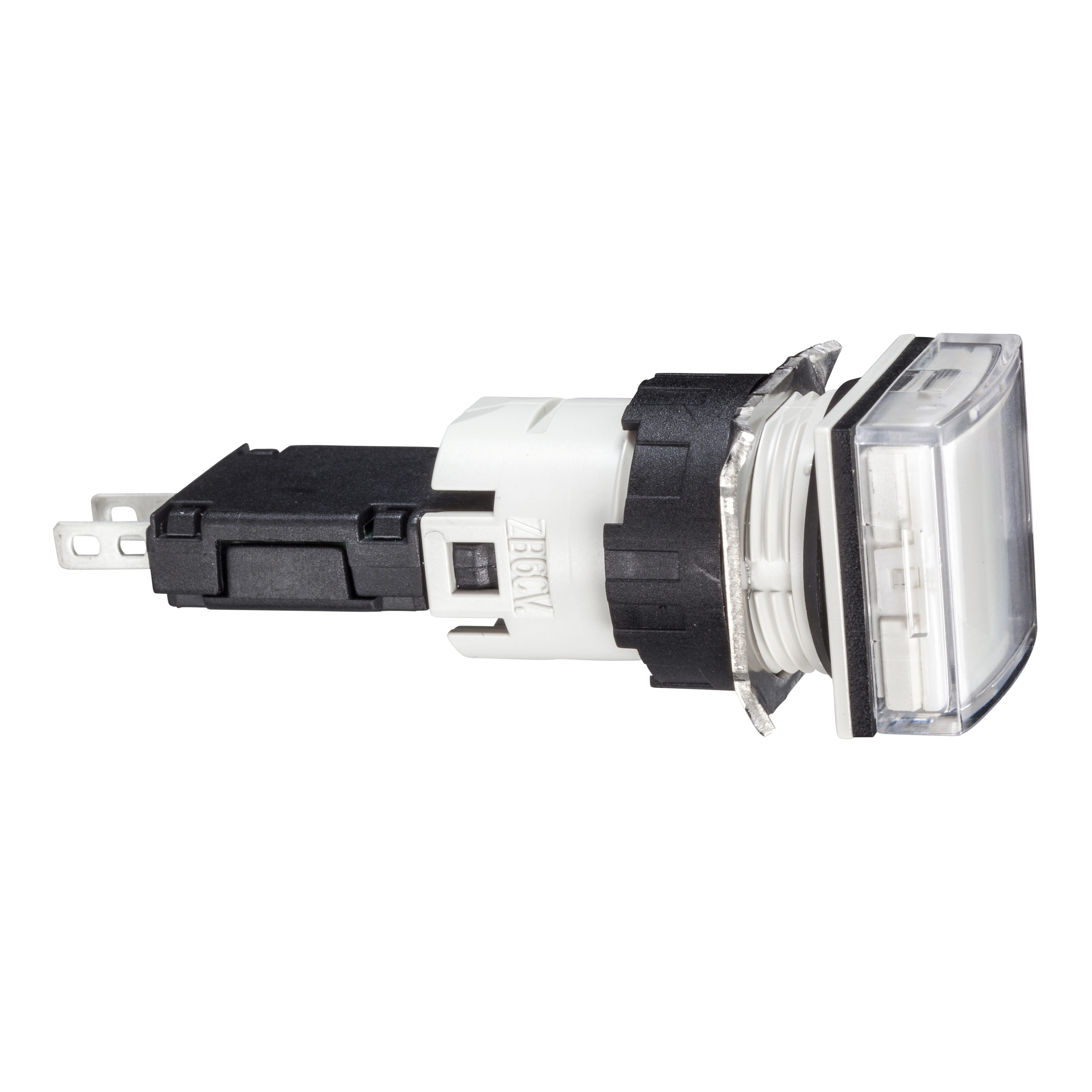 Harmony 6: Signalna svetiljka fi 16, integrisana LED 12…24V AC/DC, kvadratni oblik glave, bela, IP65