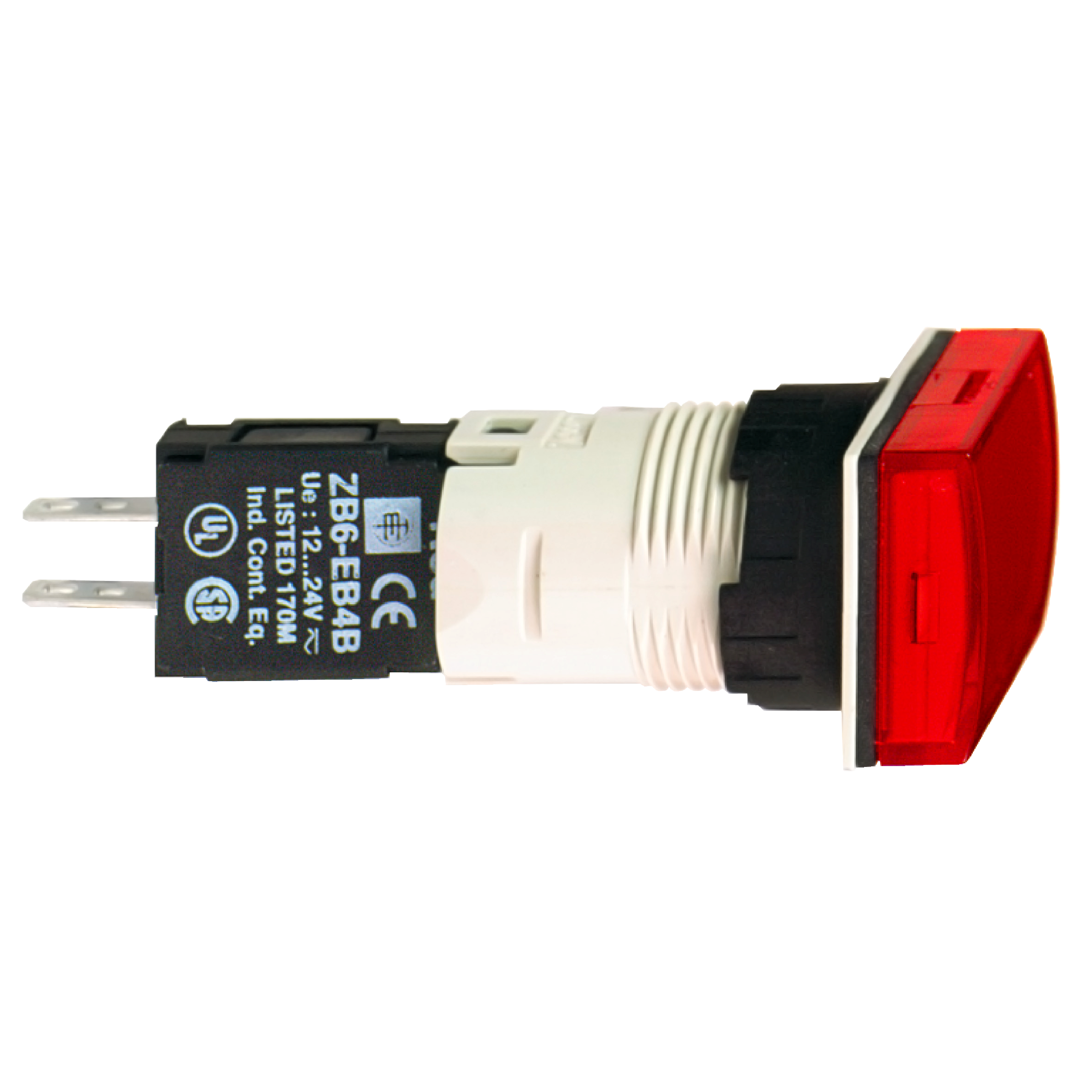 Harmony 6: Signalna svetiljka fi 16, LED 12...24V AC/DC, plastična pravougaona, crvena, IP65
