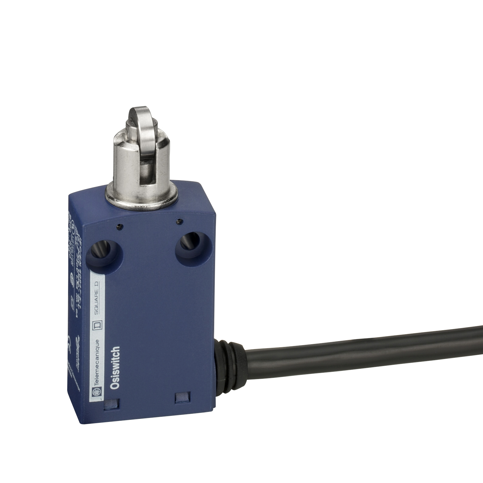 OsiSense XC: krajni prekidač, plastični, metalni aktuator sa točkićem, 1NC+1NO (snap action), sa kablom 5m, IP65