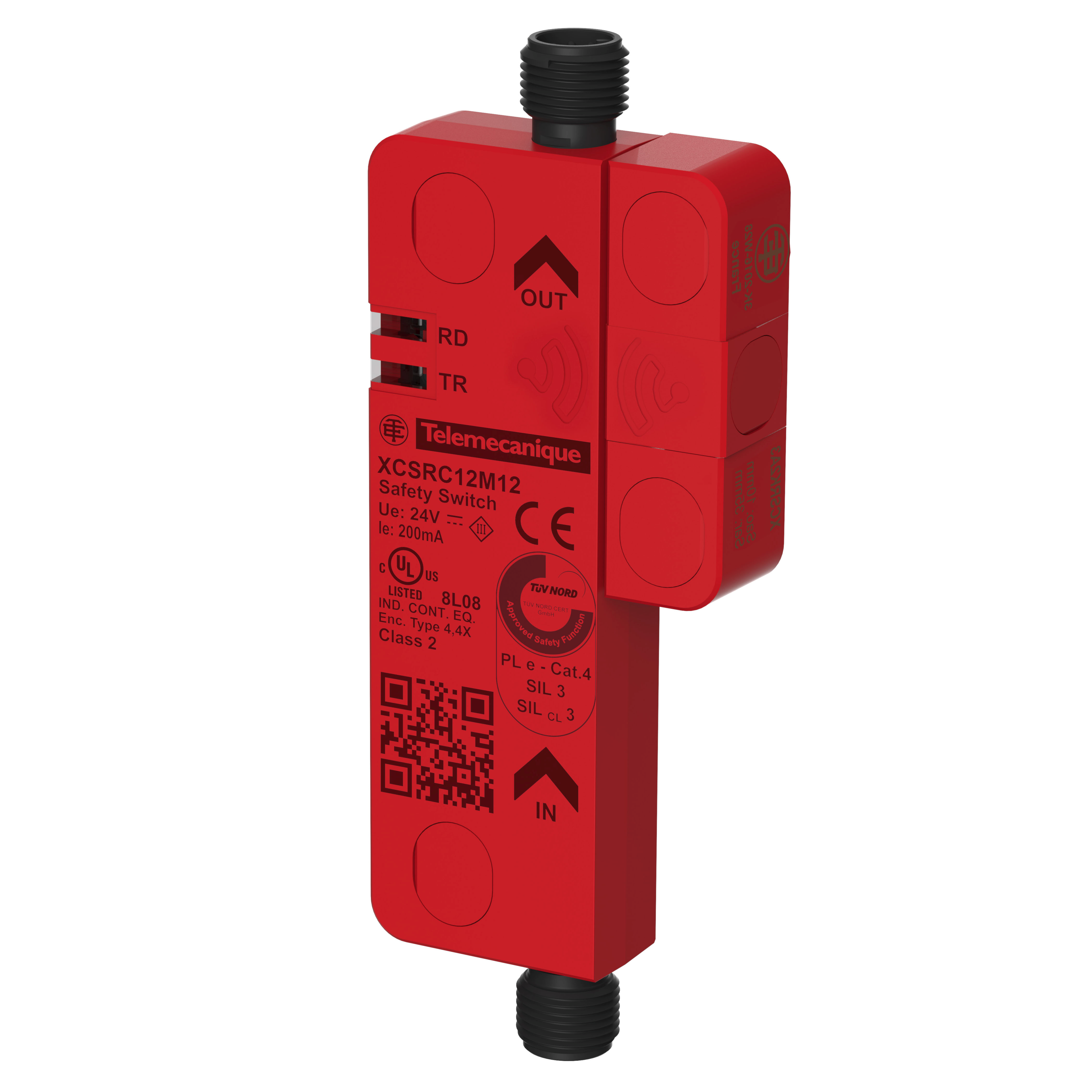 Preventa: sigurnosni RFID bezkontaktni prekidač, solid-state, PNP, 2NO, 24 V DC