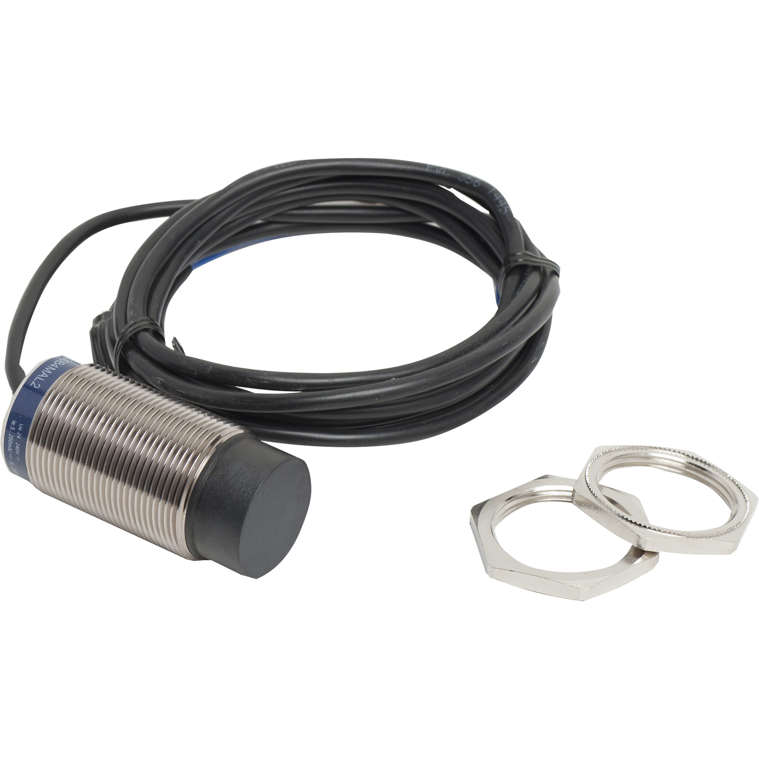 Induktivni senzor, metalni cilindricni M30, Sn=22mm, tip 2 provodnika, 1NO, napon napajanja 24 - 240V AC/DC, kabl 2m, IP 68