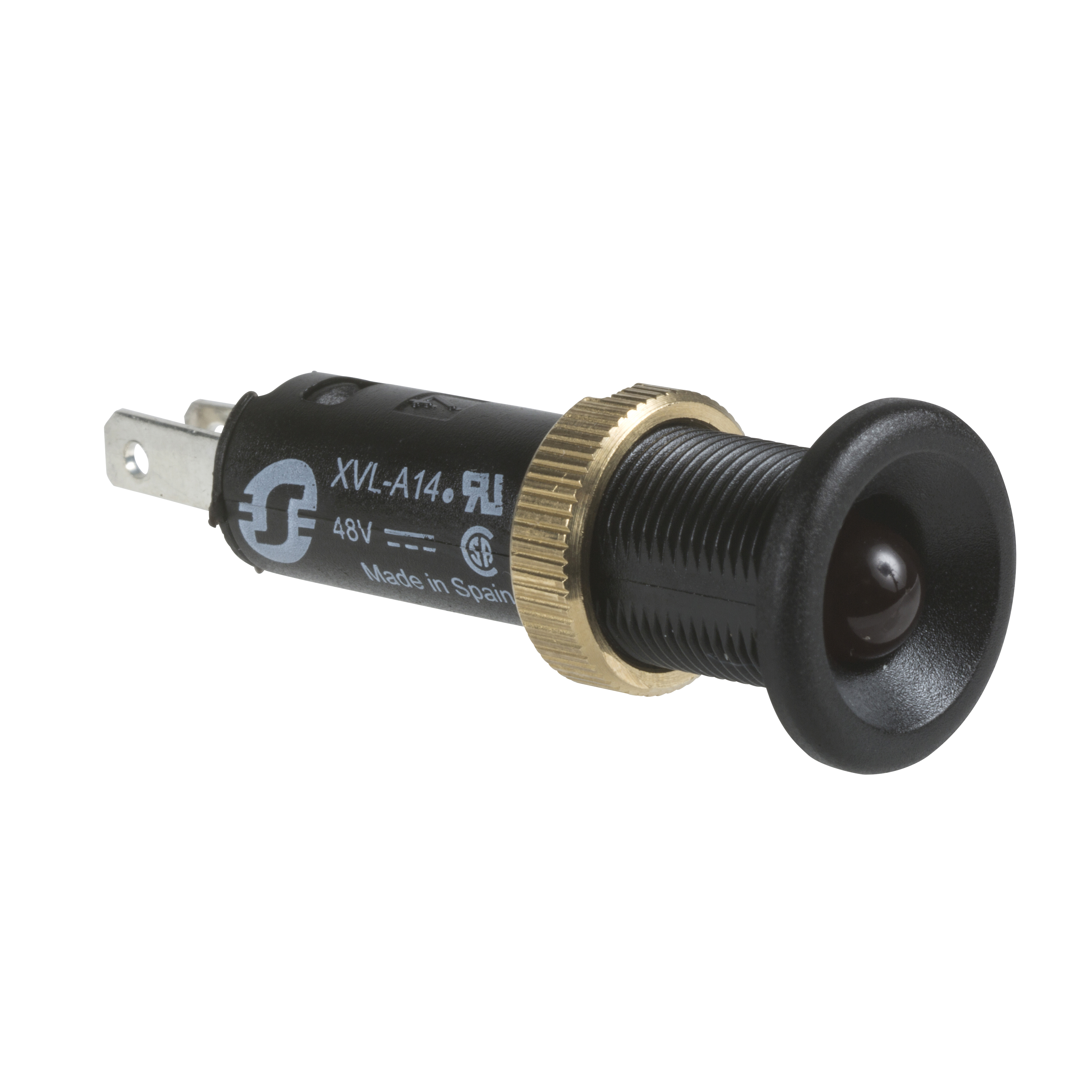 Signalna lampica fi 8, sa LED-diodom, crvena, 24V DC