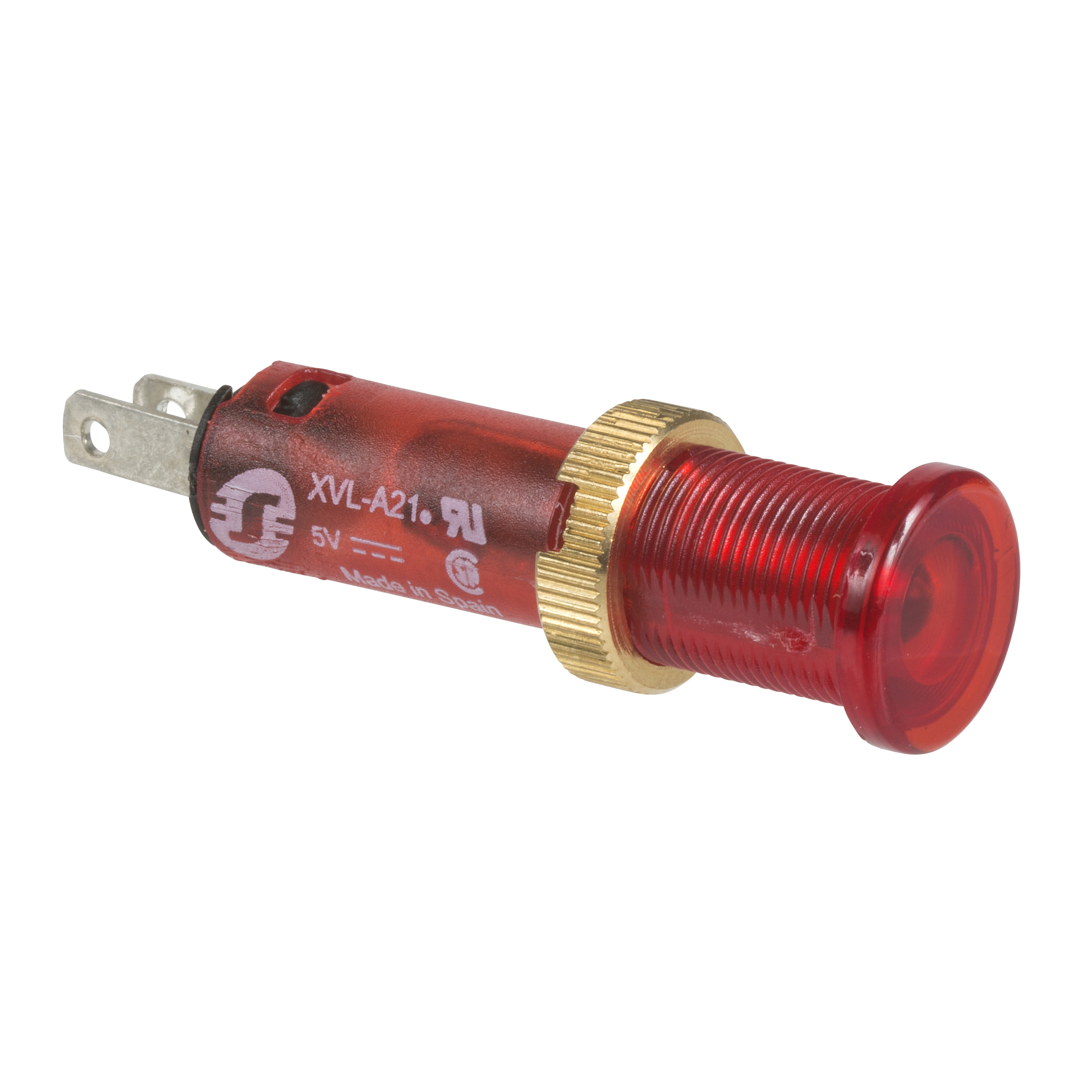 Signalna lampica fi 8, sa LED-diodom, crvena, 24V DC