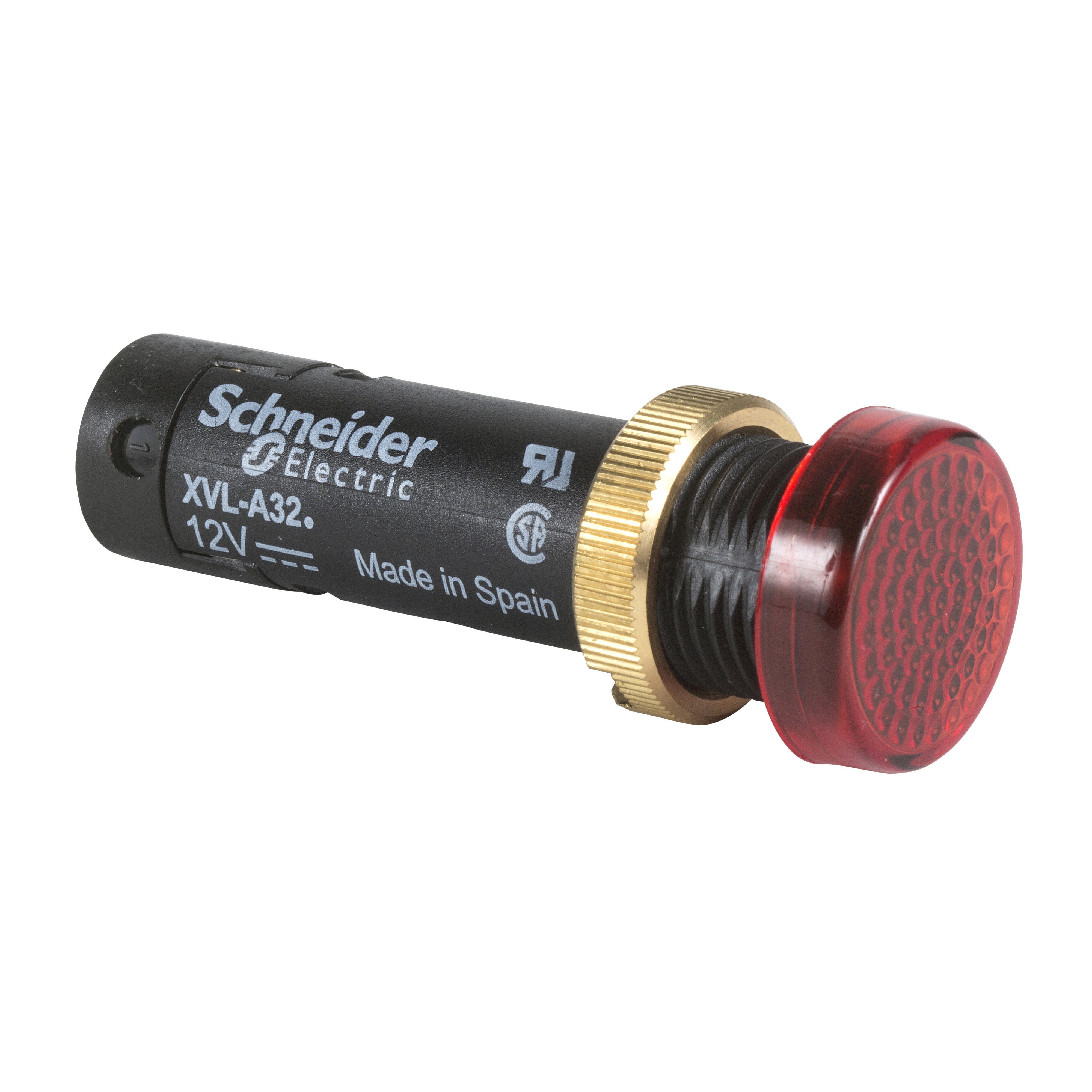 Signalna lampica fi 12, sa LED-diodom, crvena, 48V DC