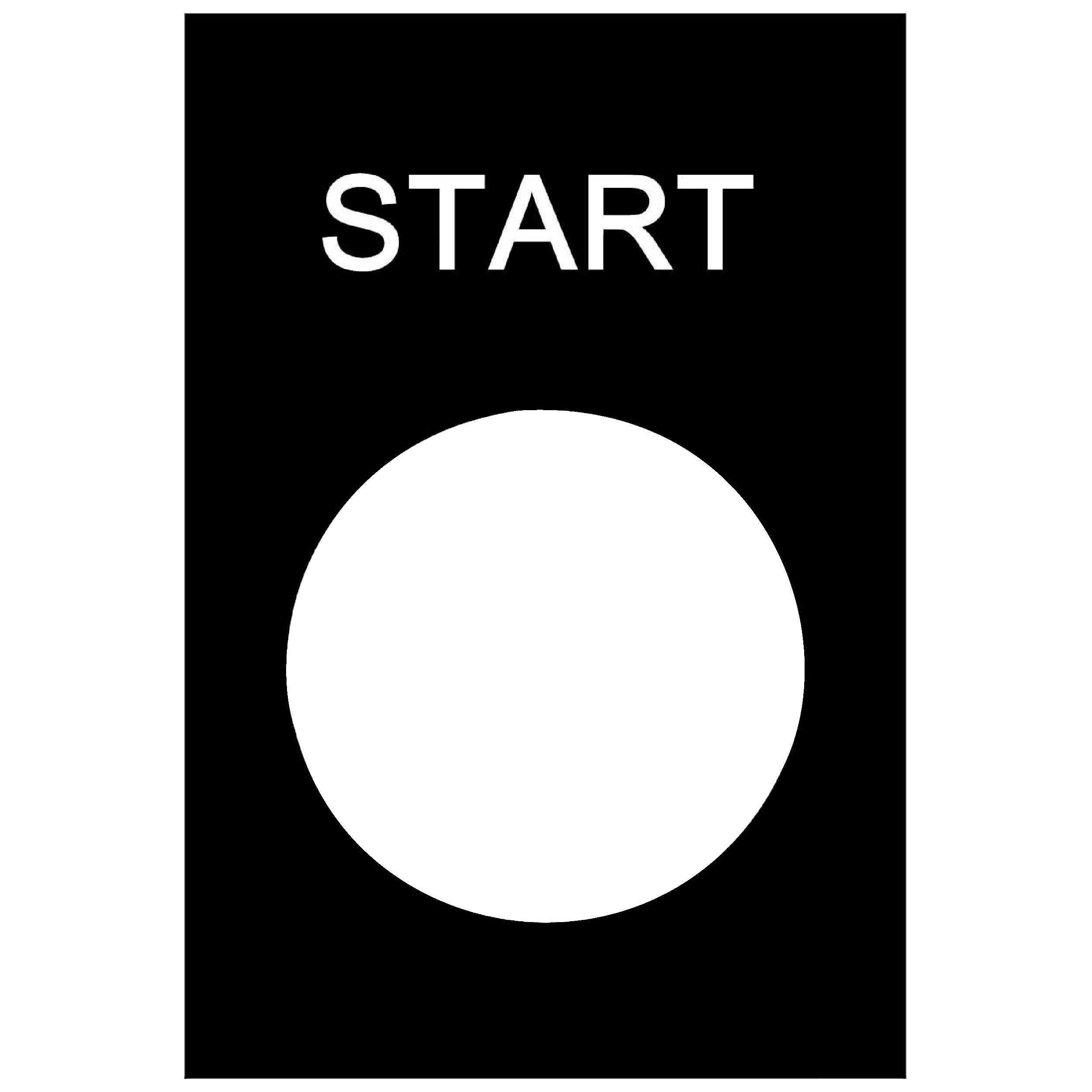 Harmony XAC: natpisna pločica, "START", 30x40mm