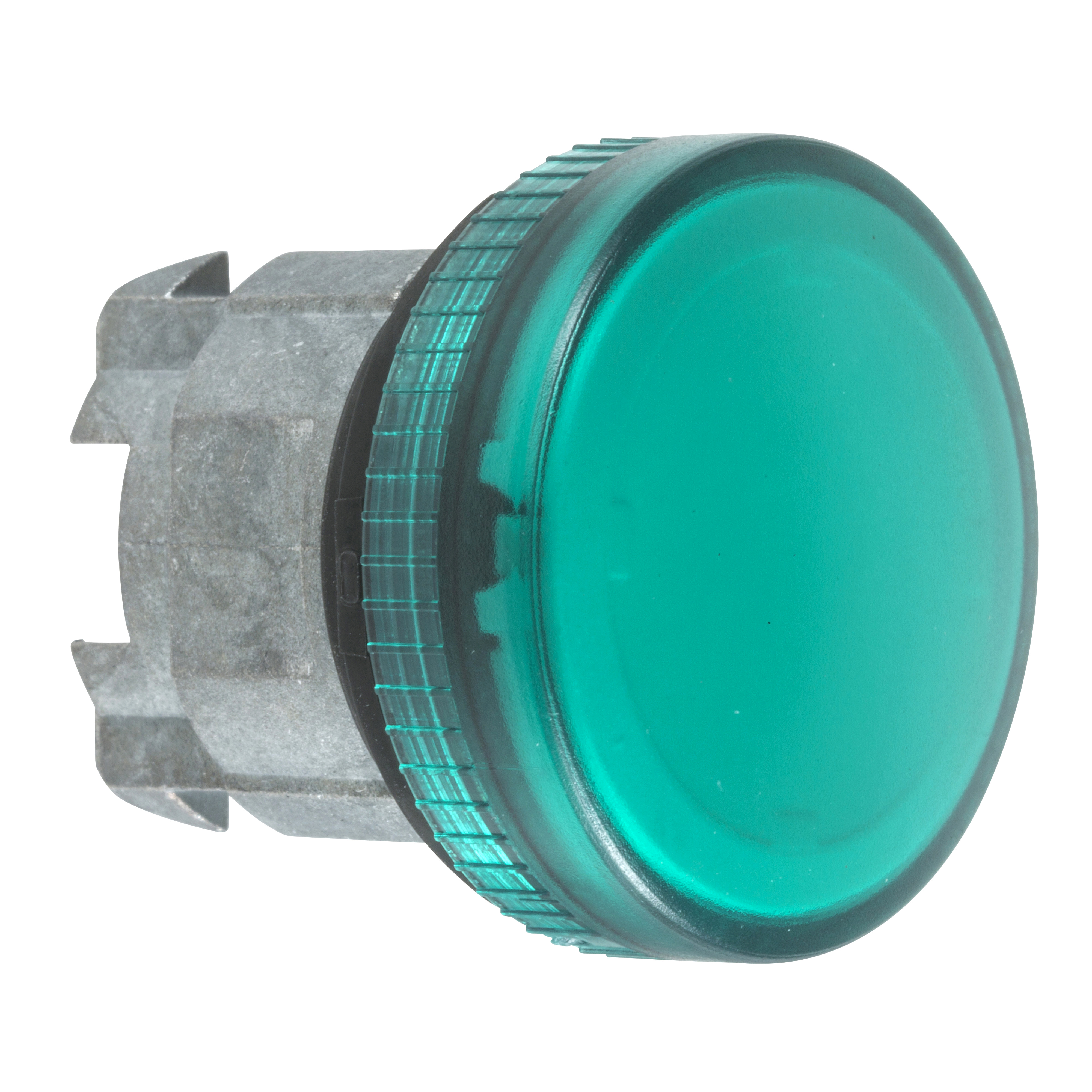 Harmony 4: glava signalne lampice fi 22, metalna, kružna, za integrisanu LED, zelena, IP 66