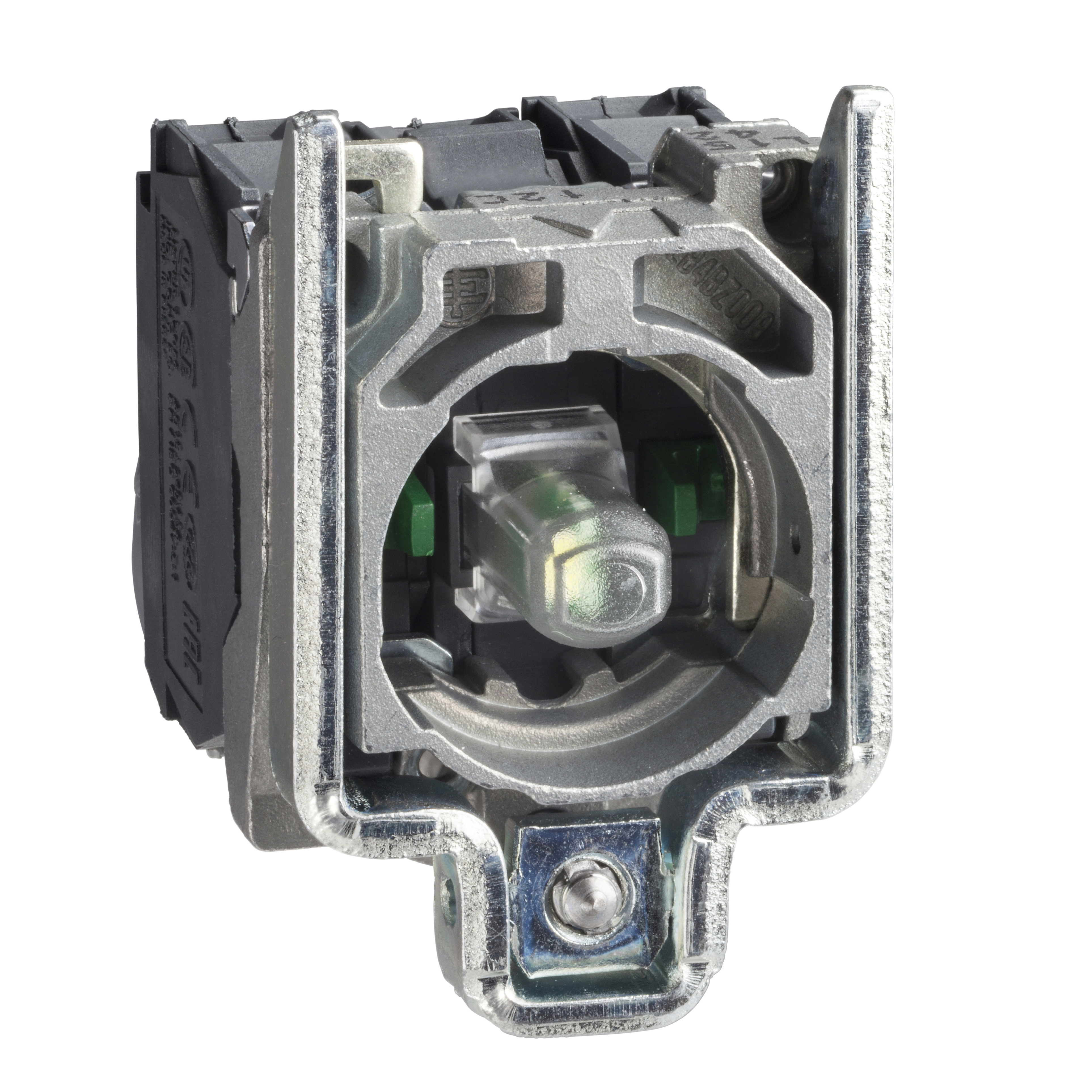 Harmony 4: telo svetleceg tastera, integrisana LED 230...240V AC, 1NO+1NC