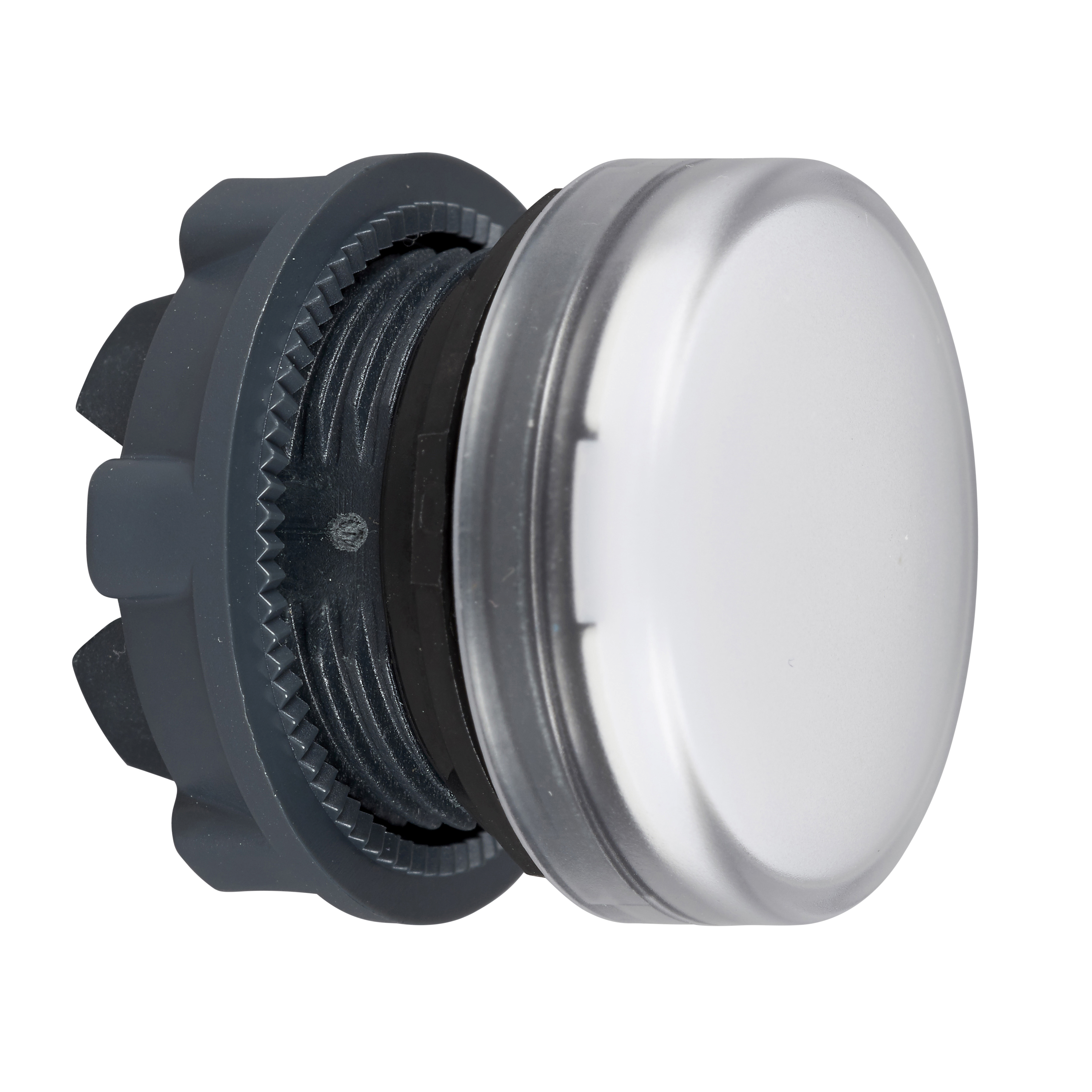 Harmony 5: glava signalne lampice fi 22, plasticna, kružna, za integrisanu LED, bela, IP 66