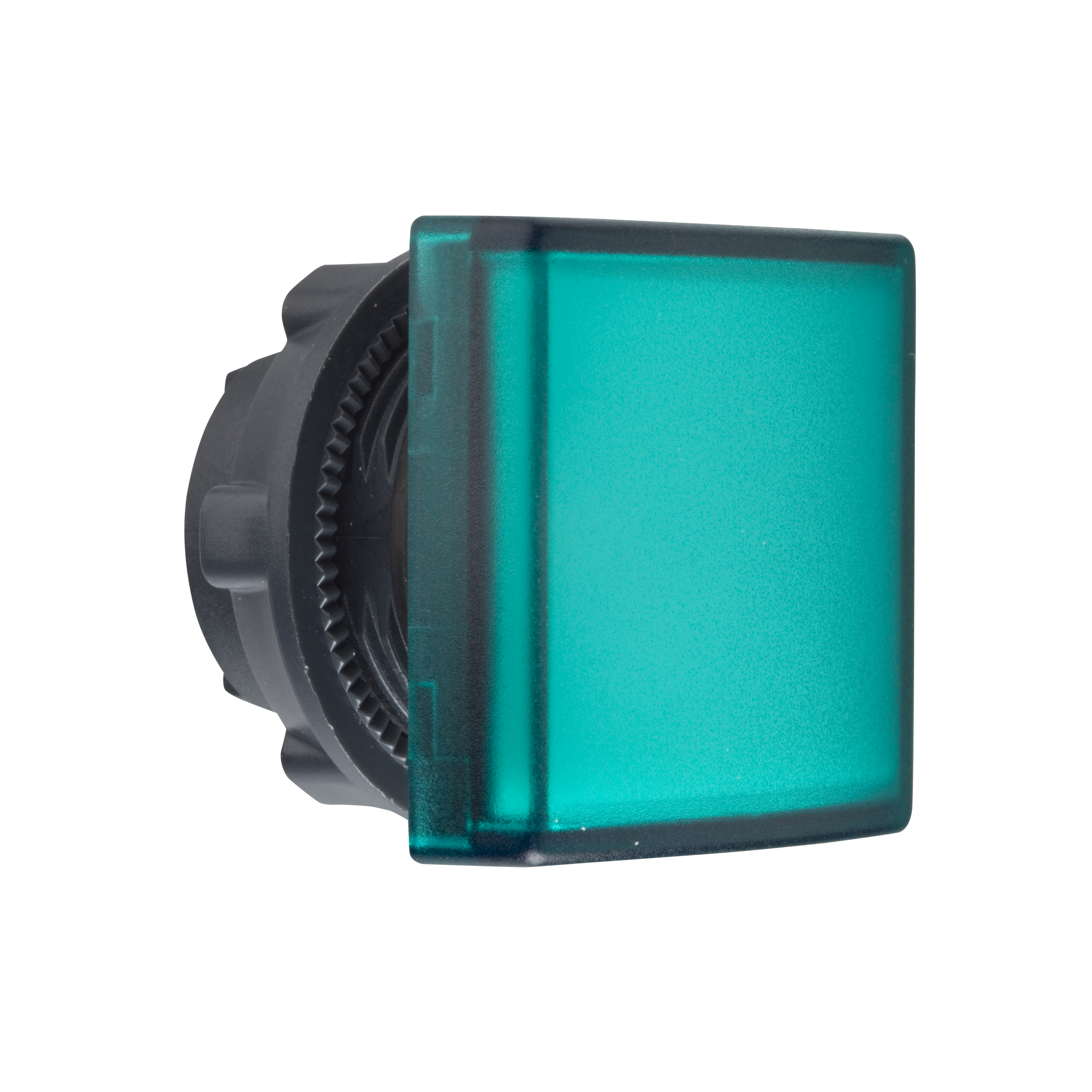 Harmony 5: glava signalne lampice fi 22, plasticna, kvadratna, za integrisanu LED, zelena, IP 66