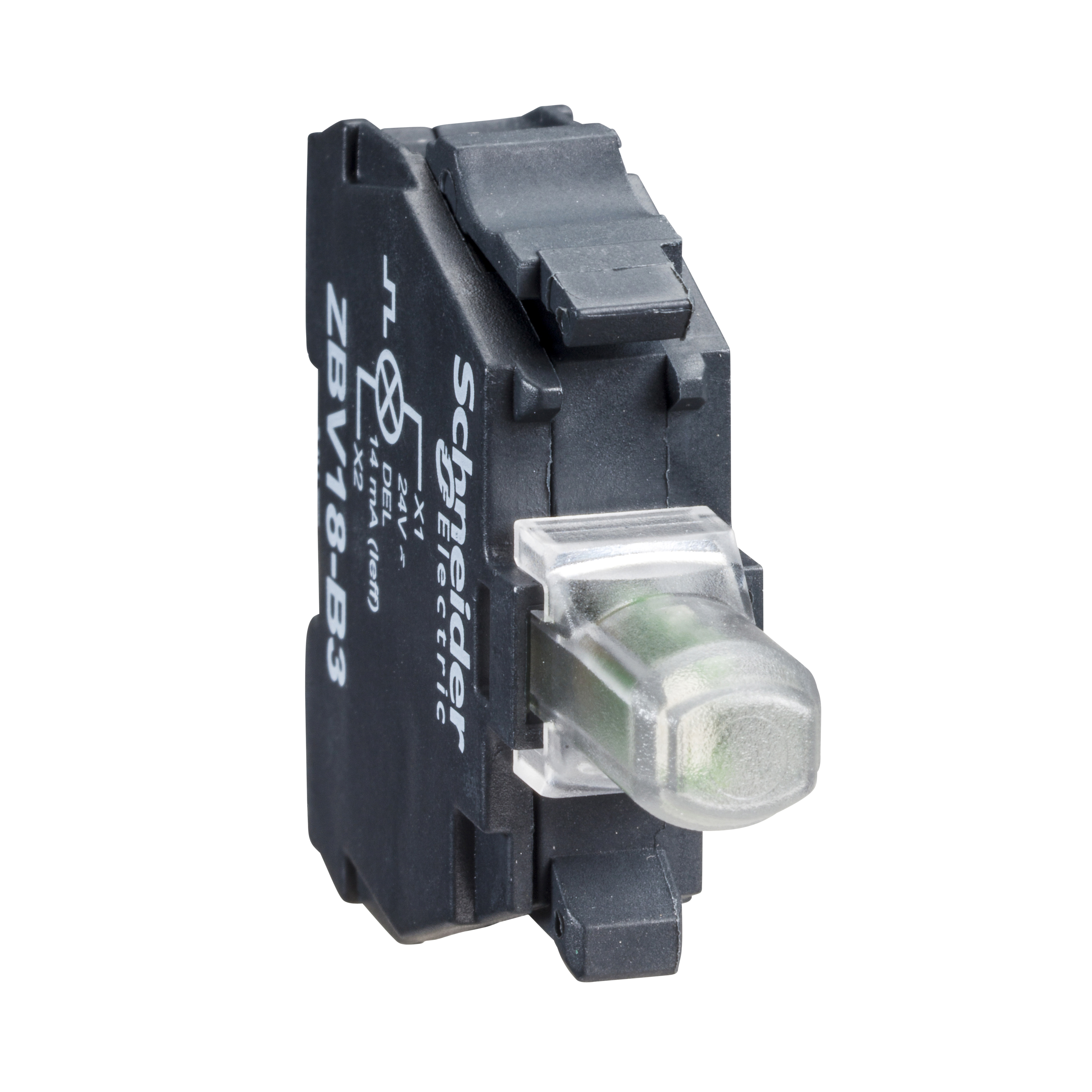 Harmony 4/5: blok za svetleće elemente, integrisana LED 24V AC/DC, beli