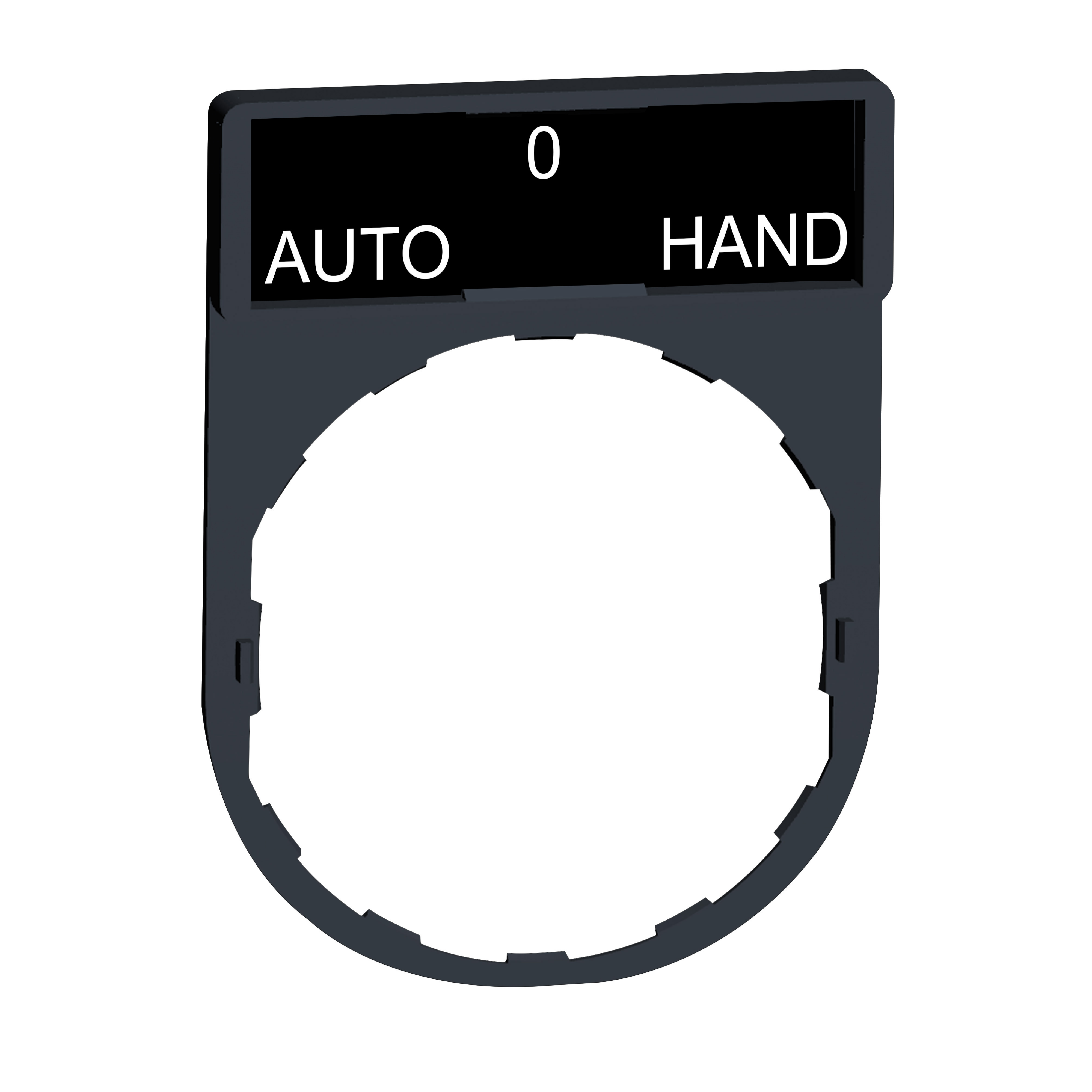 Harmony: nosac legendi 40x30, legenda 8x27, bela slova na crnoj podlozi AUTO-O-HAND
