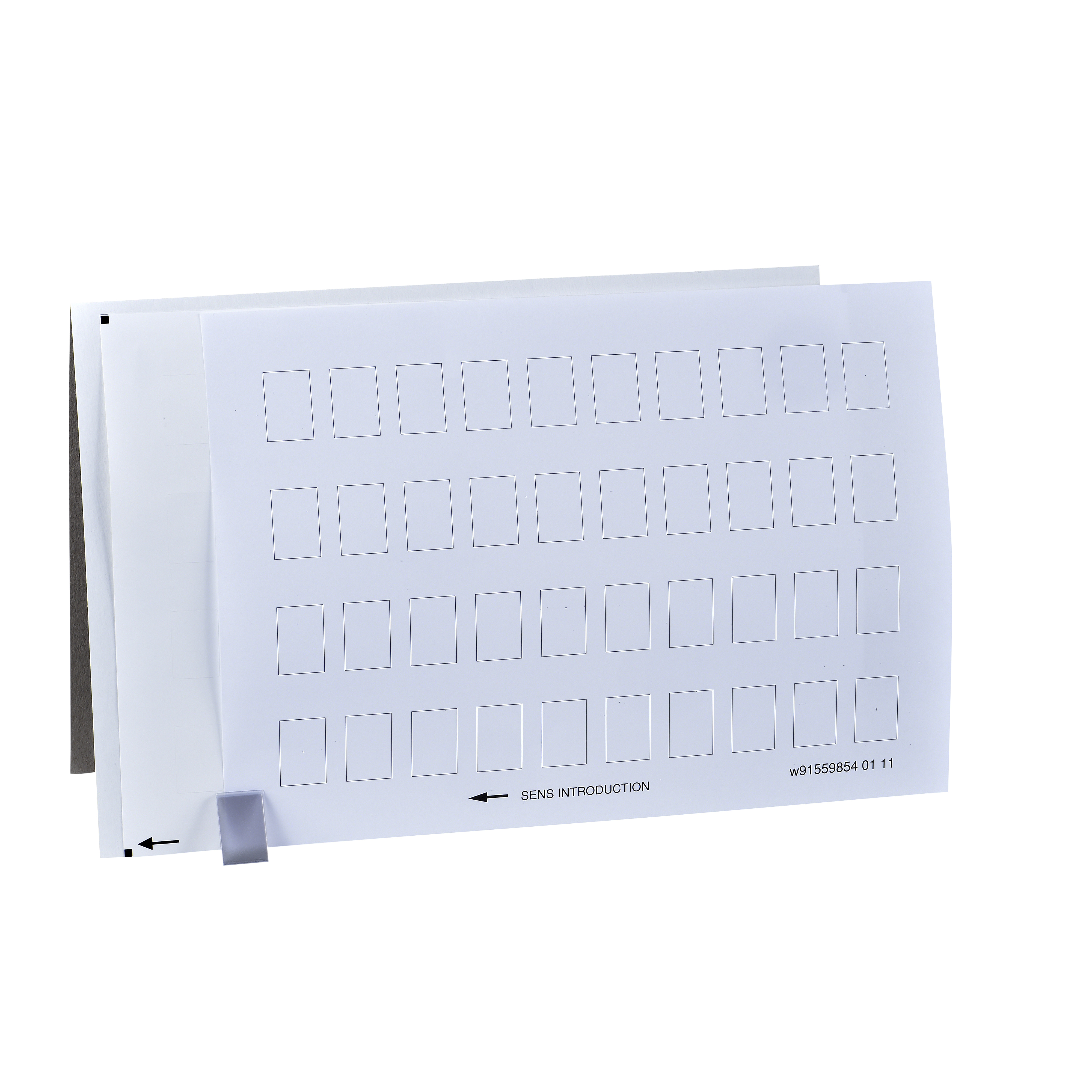 Harmony: legenda 18x27, prazna, za nosac legendi 50x30, 40kom.